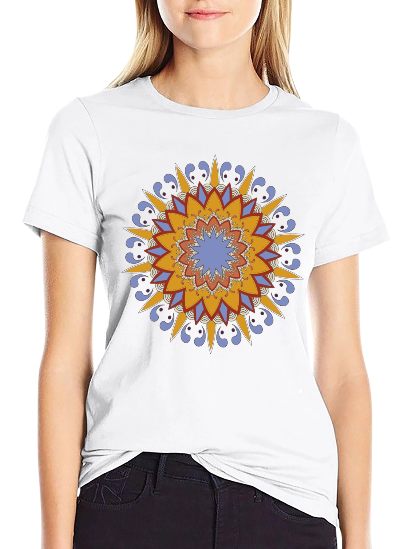 Mandala Graphic Black T-Shirt
