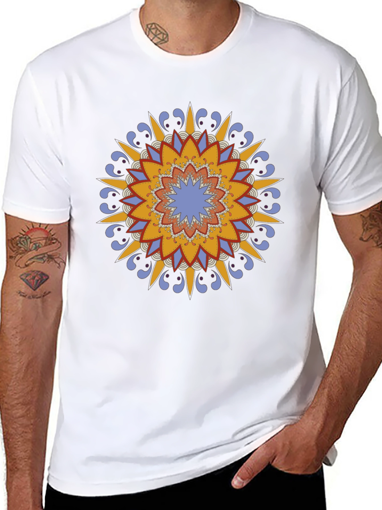Mandala Graphic Black T-Shirt