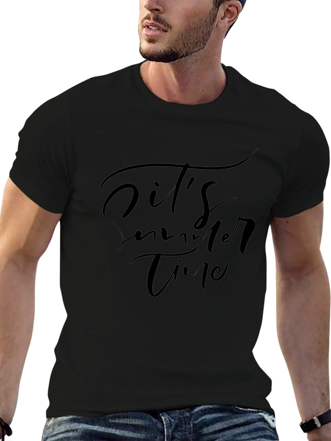 Its Summer Time Black T-Shirt