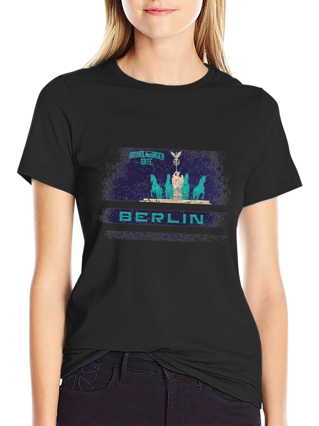 Berlin Brandenburg Gate Mens Graphic T-Shirt