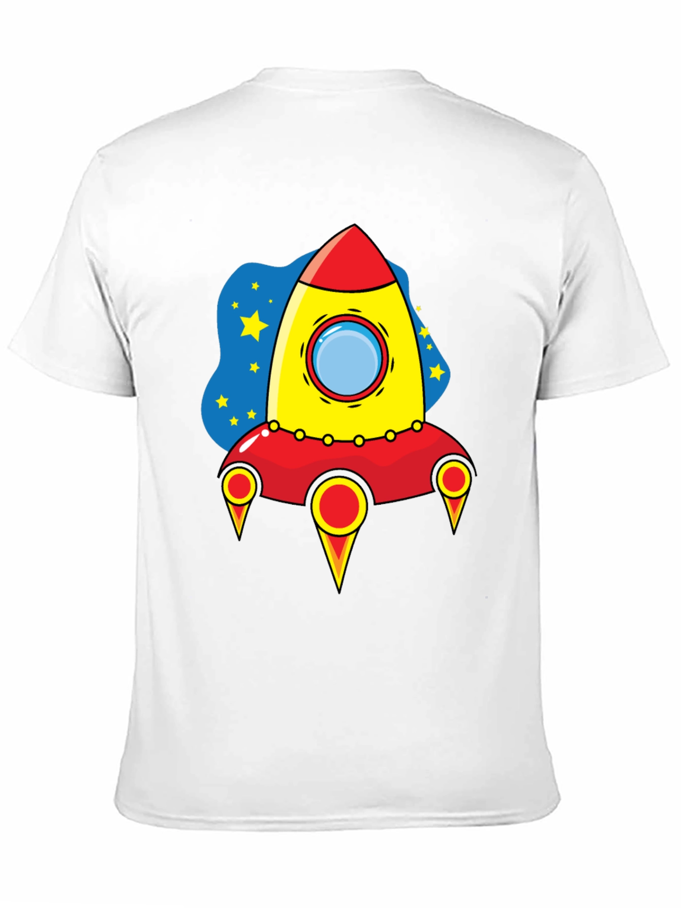 Rocket Ship Graphic T-Shirt - Space Adventure Tee