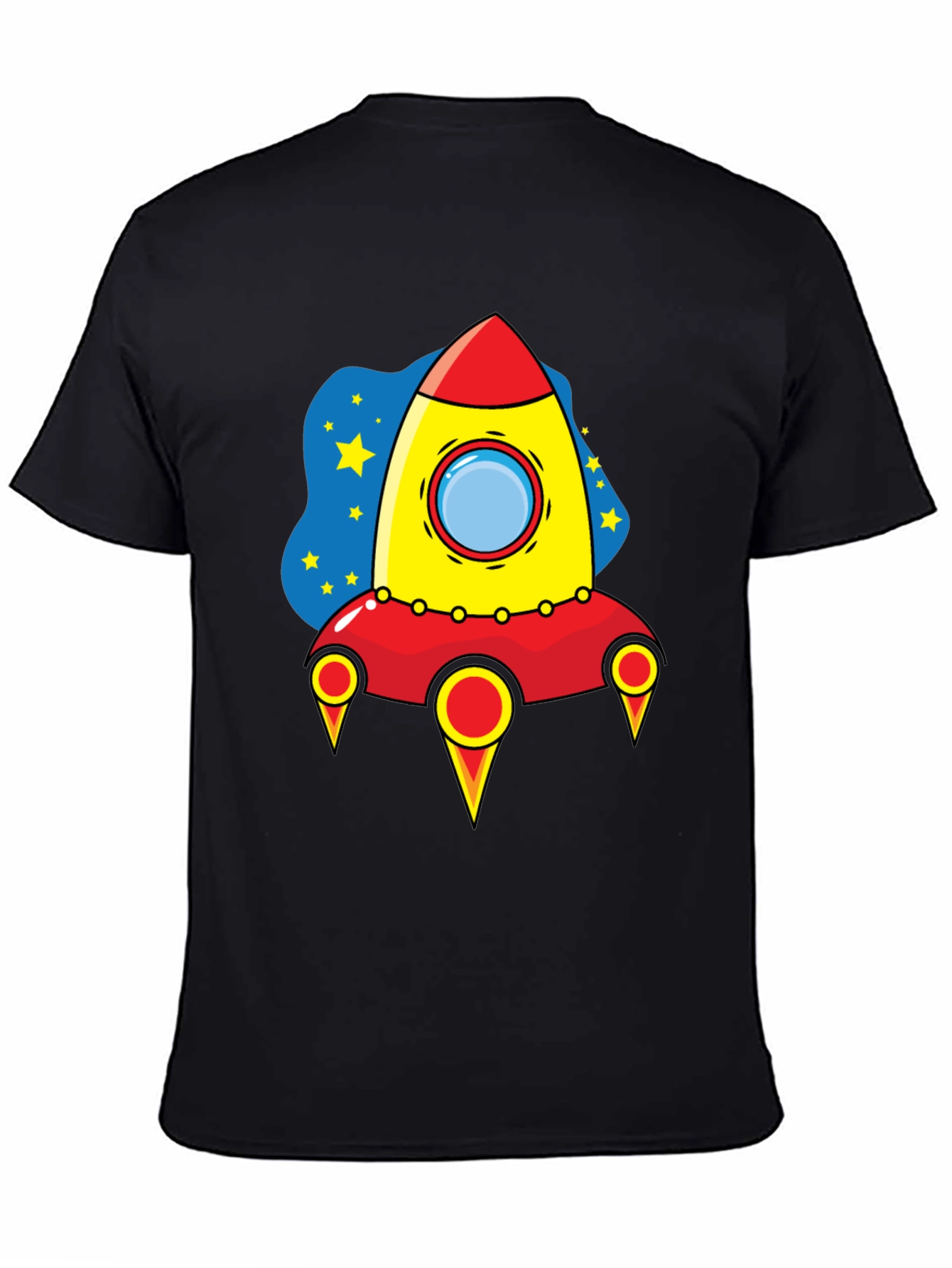 Rocket Ship Graphic T-Shirt - Space Adventure Tee