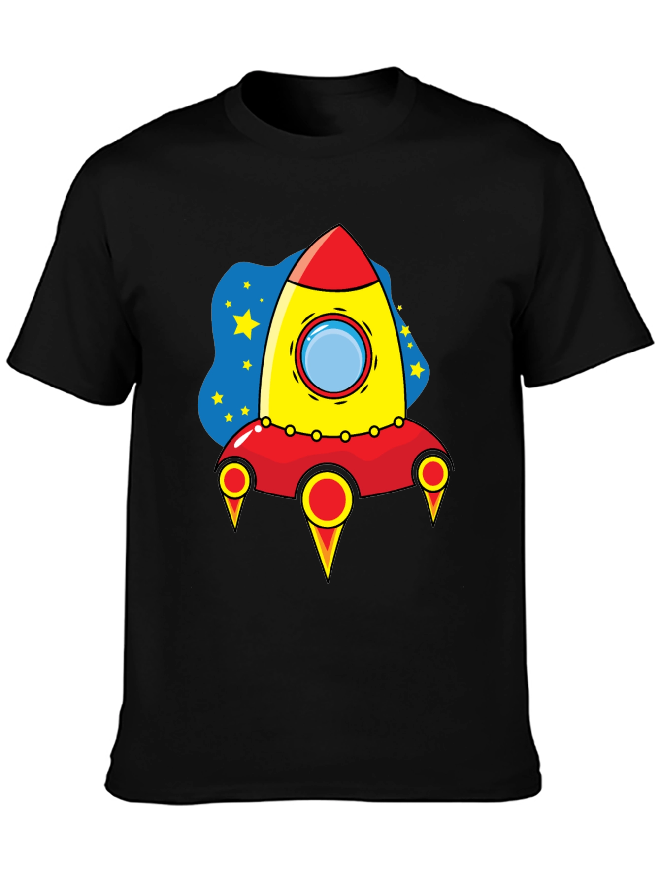 Rocket Ship Graphic T-Shirt - Space Adventure Tee