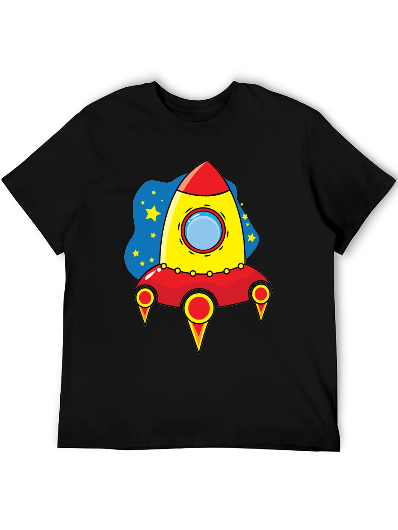 Rocket Ship Graphic T-Shirt - Space Adventure Tee