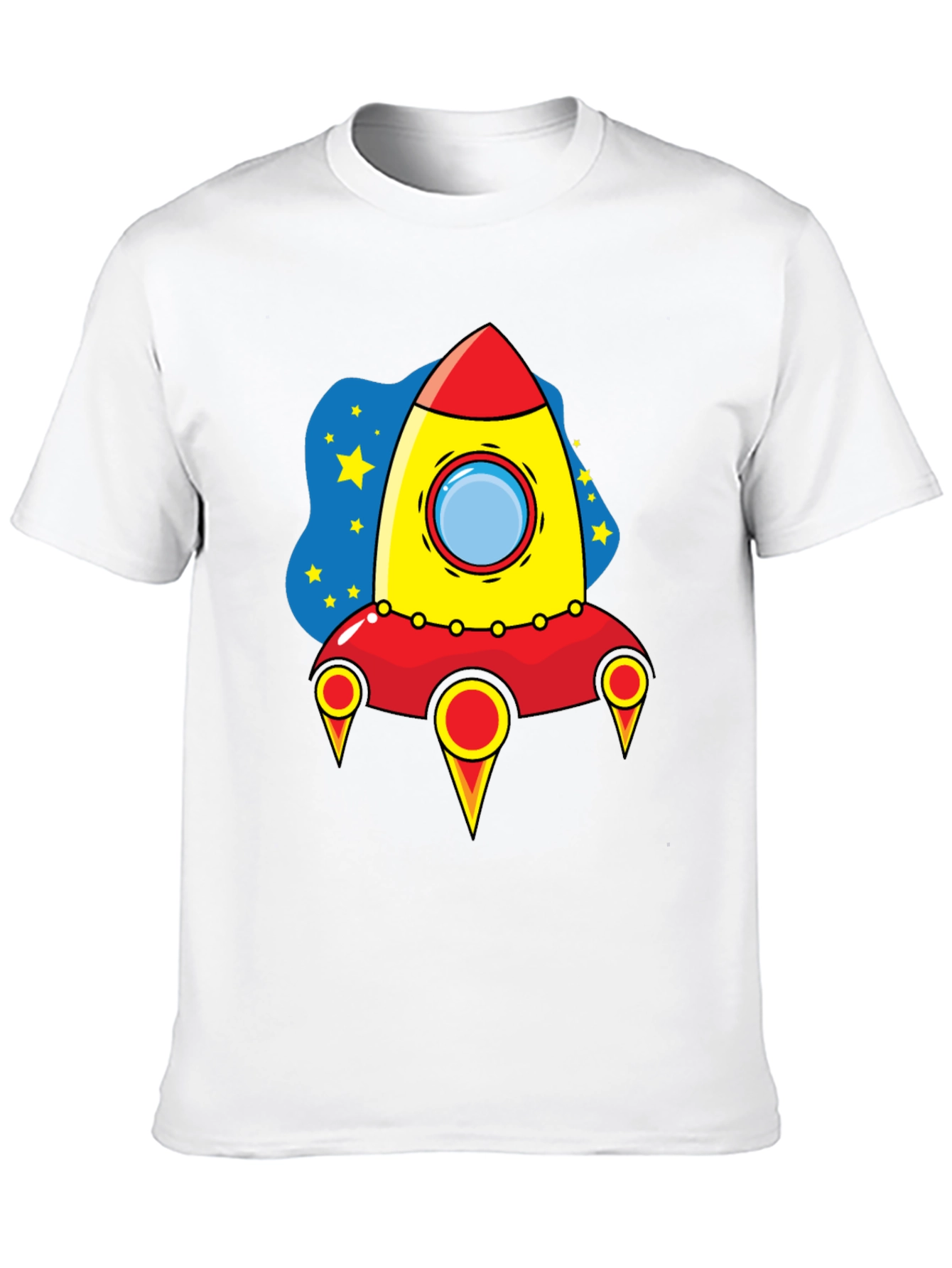 Rocket Ship Graphic T-Shirt - Space Adventure Tee