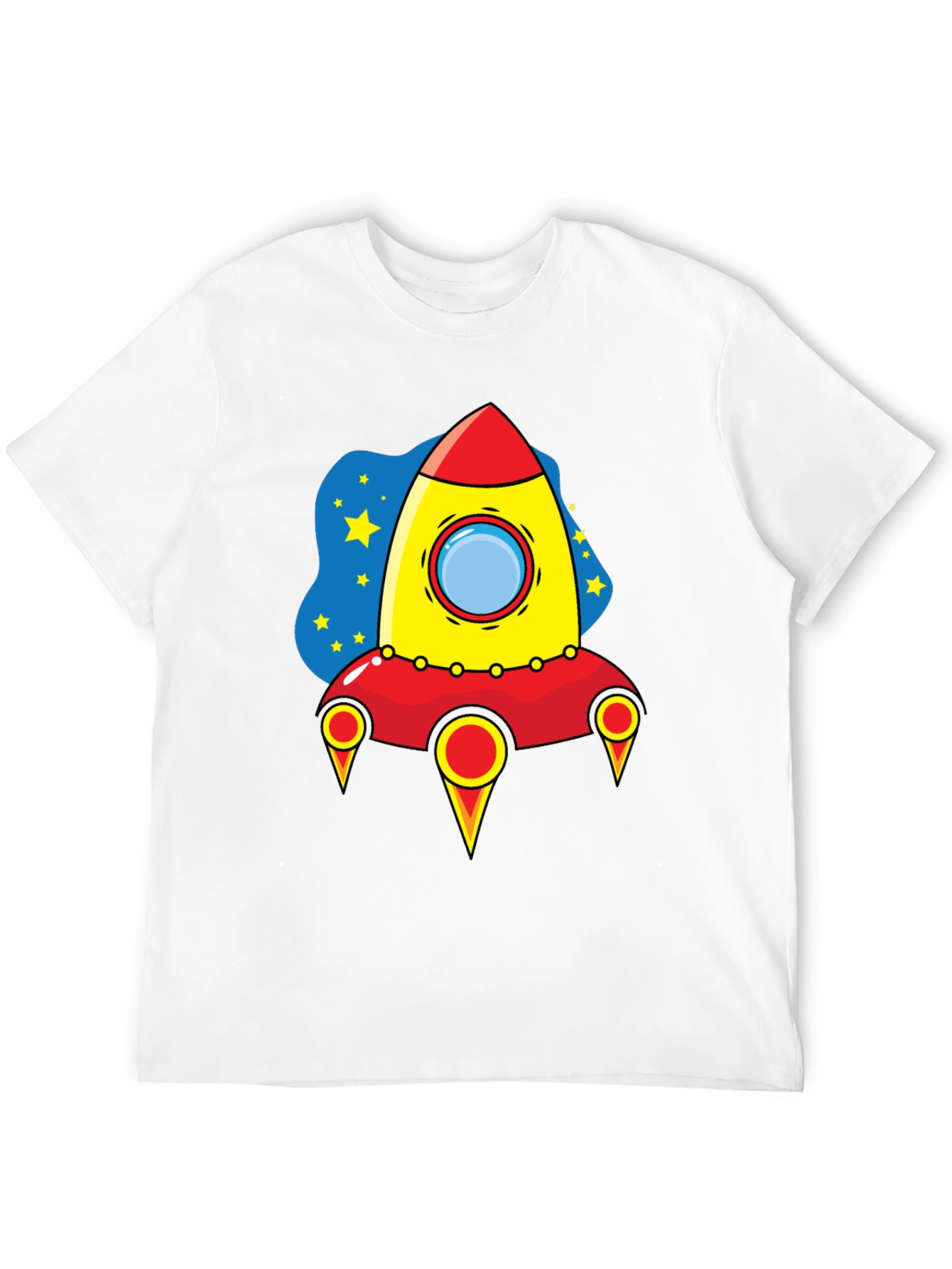 Rocket Ship Graphic T-Shirt - Space Adventure Tee
