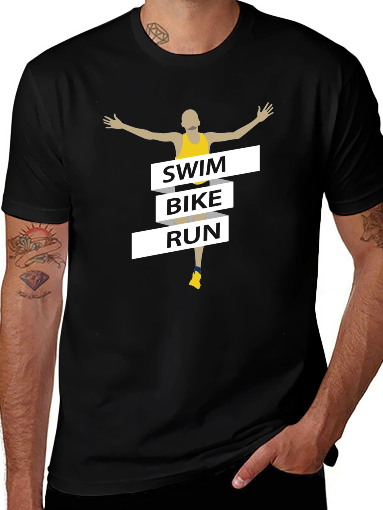 Swim Bike Run Triathlon T-Shirt