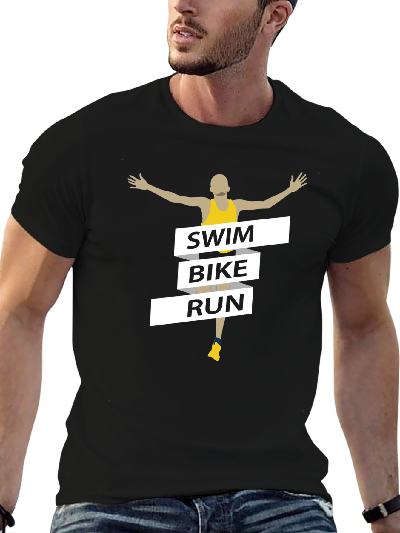 Swim Bike Run Triathlon T-Shirt