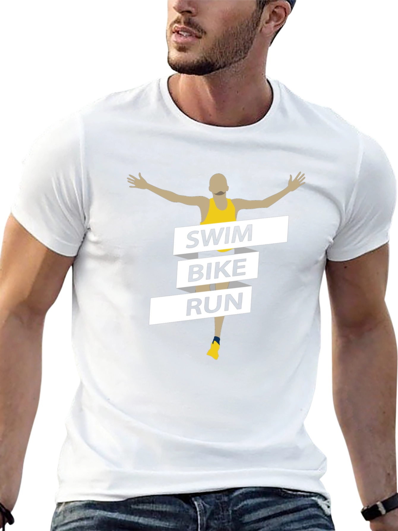 Swim Bike Run Triathlon T-Shirt