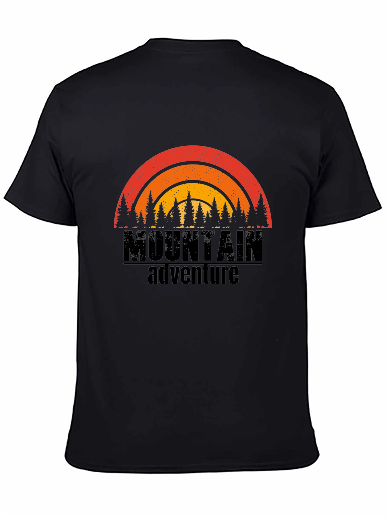 Mountain Adventure Graphic Tee - Black