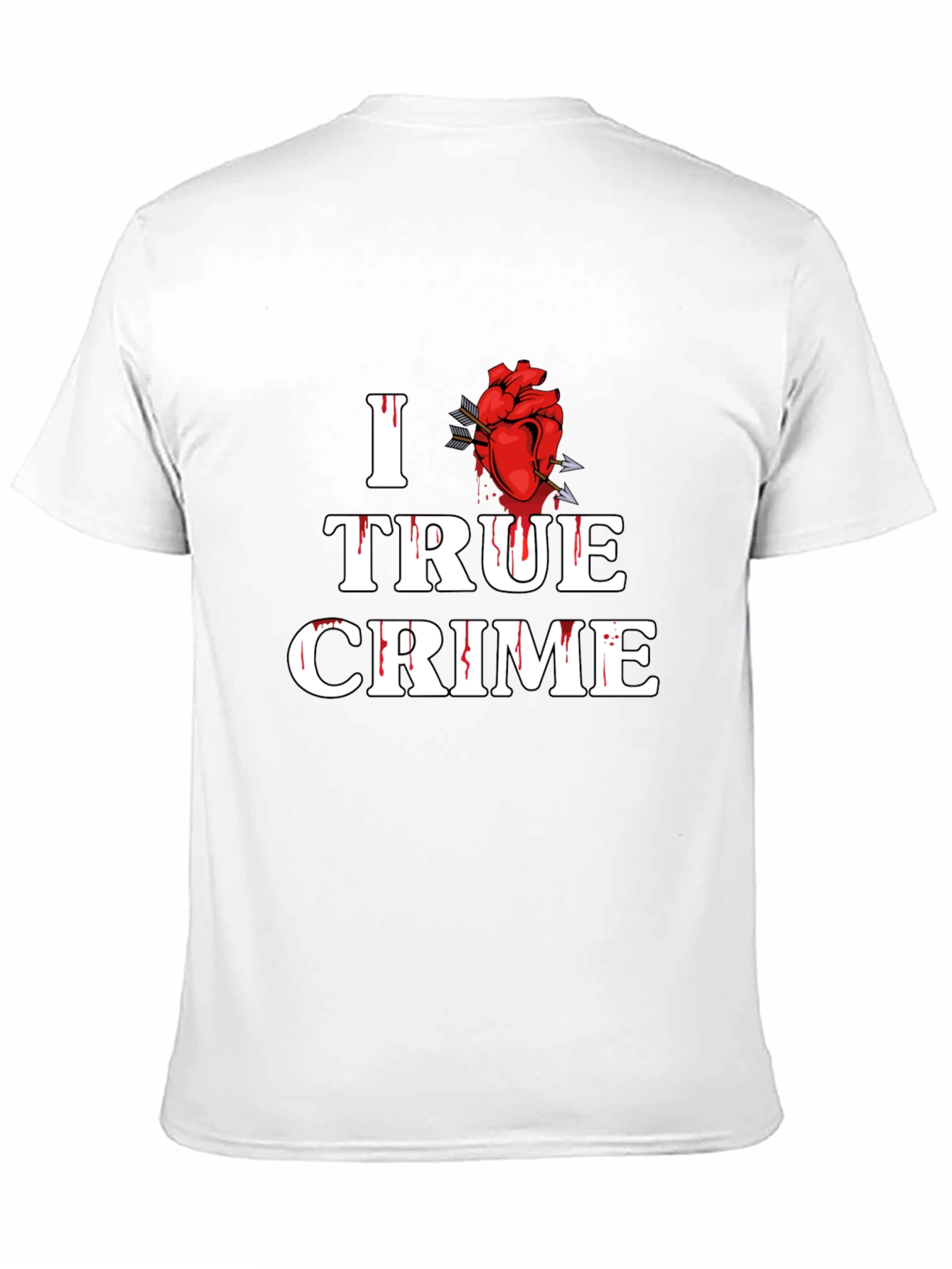 I Heart True Crime Graphic Tee - Black