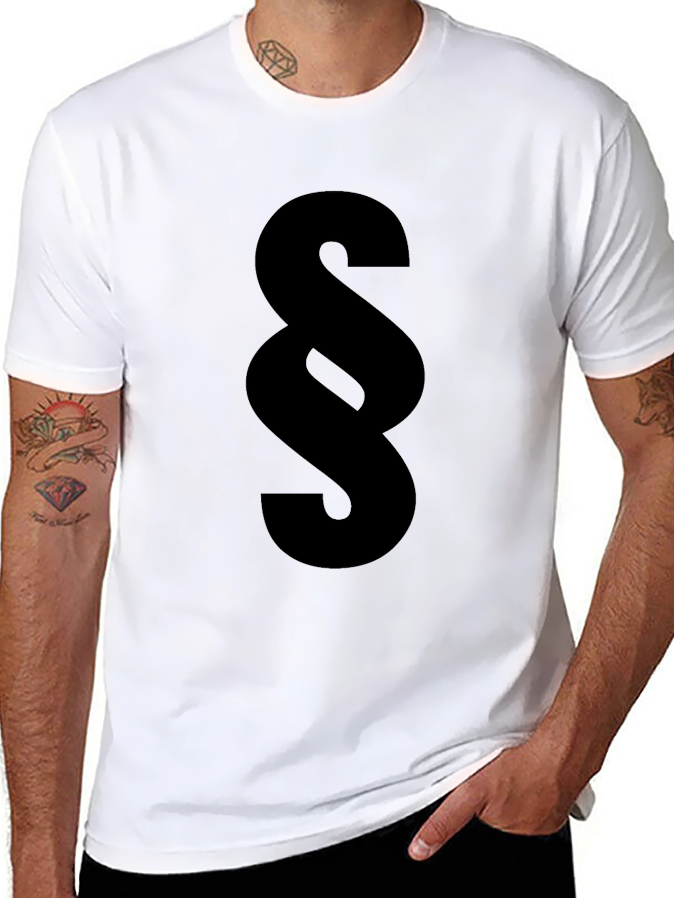 Paragraph Symbol Black T-Shirt