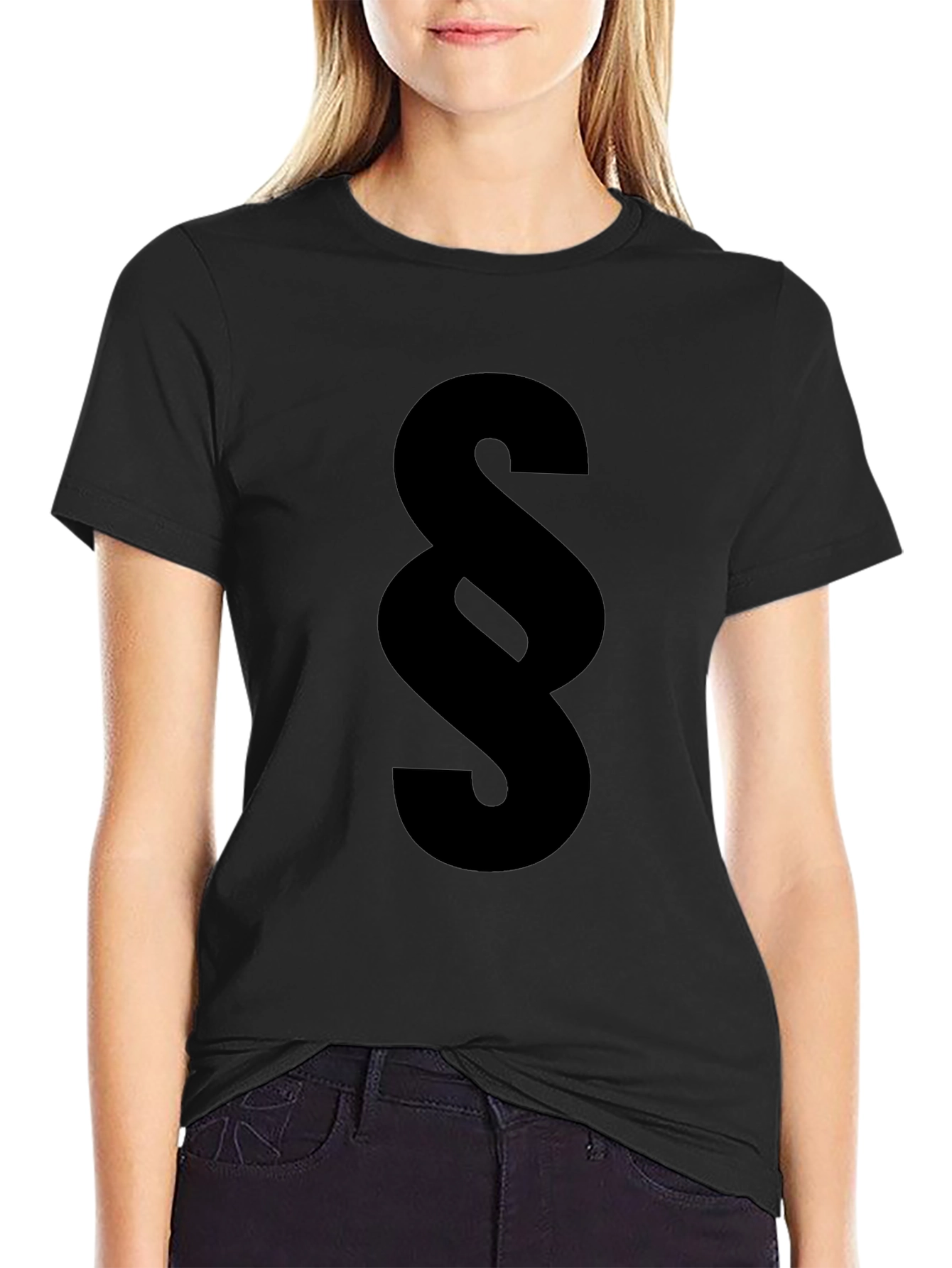 Paragraph Symbol Black T-Shirt