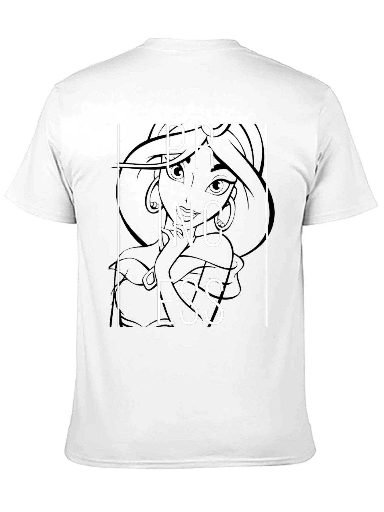 Princess Graphic Tee - Black Cotton T-Shirt