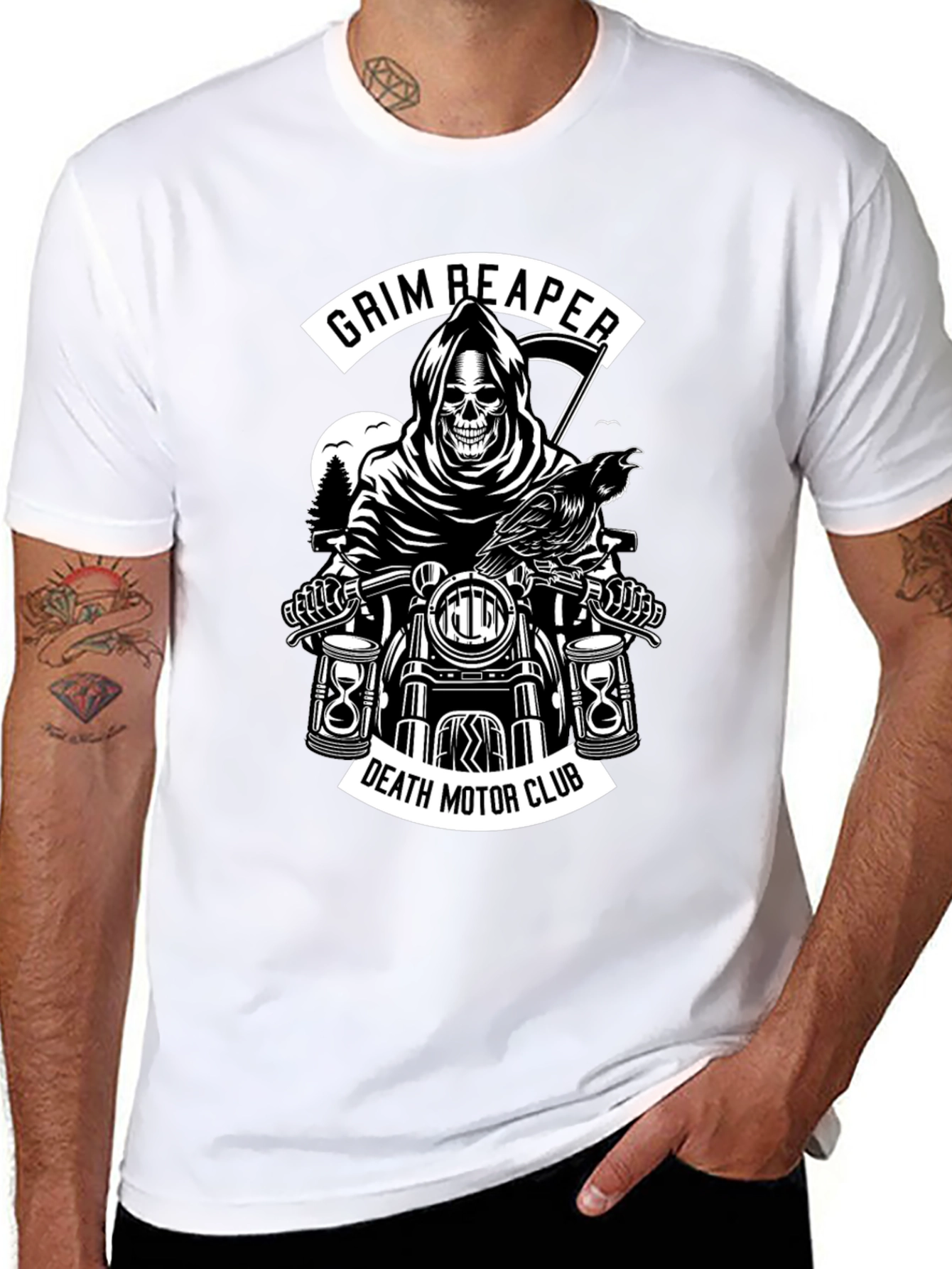 Grim Reaper Death Motor Club T-Shirt