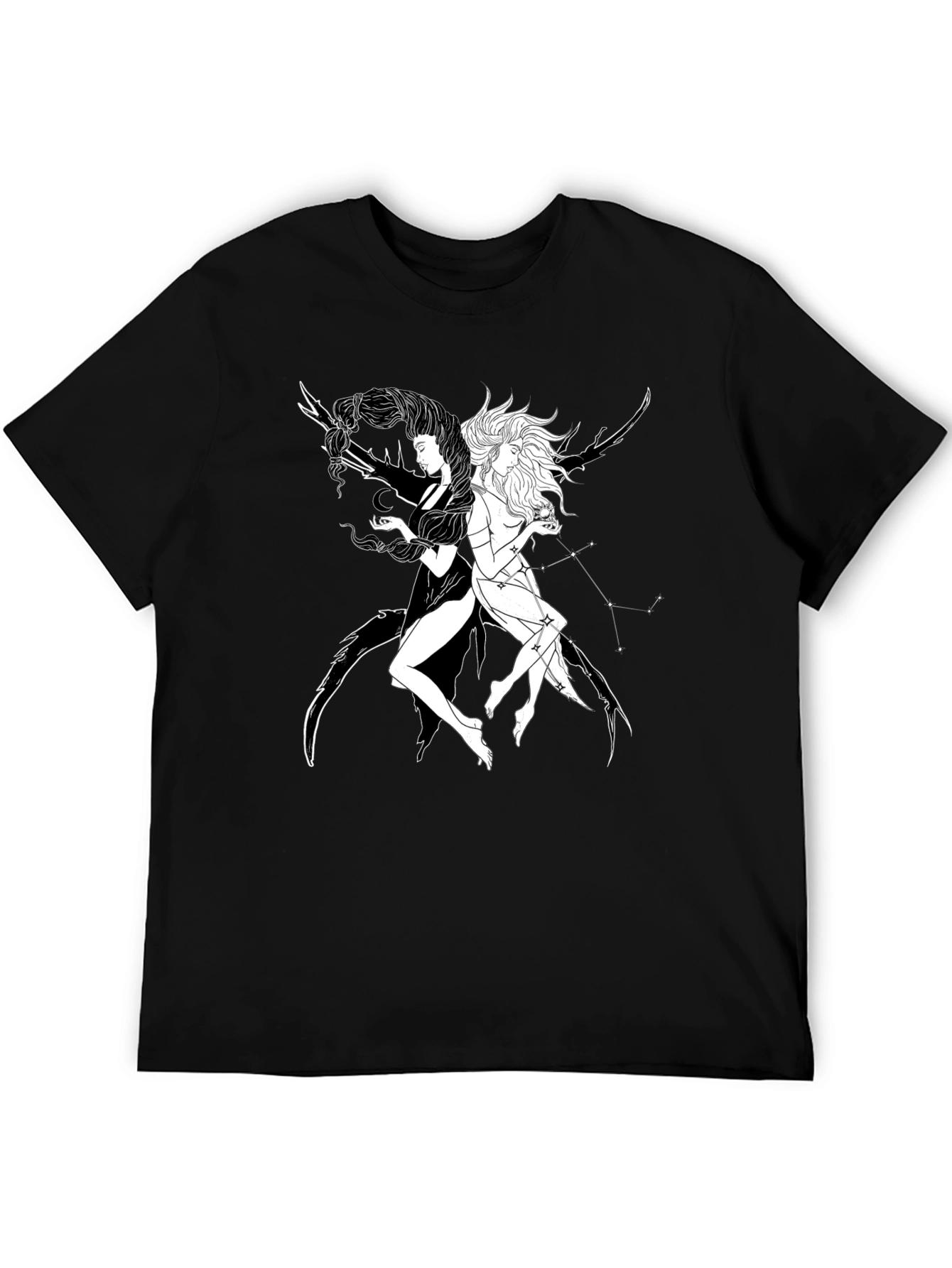 Yin Yang Celestial T-Shirt - Black