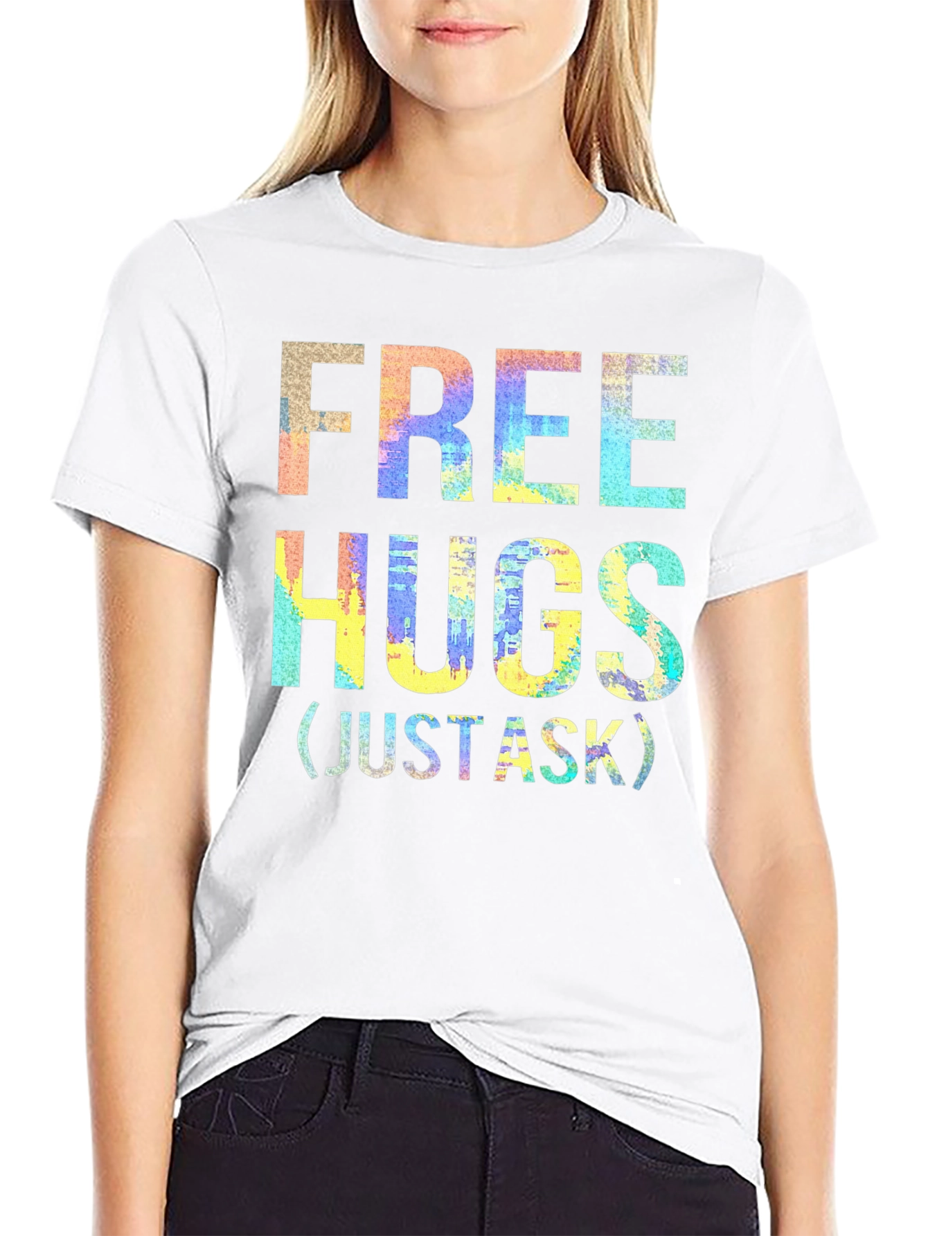 Free Hugs Graphic T-Shirt - Just Ask!