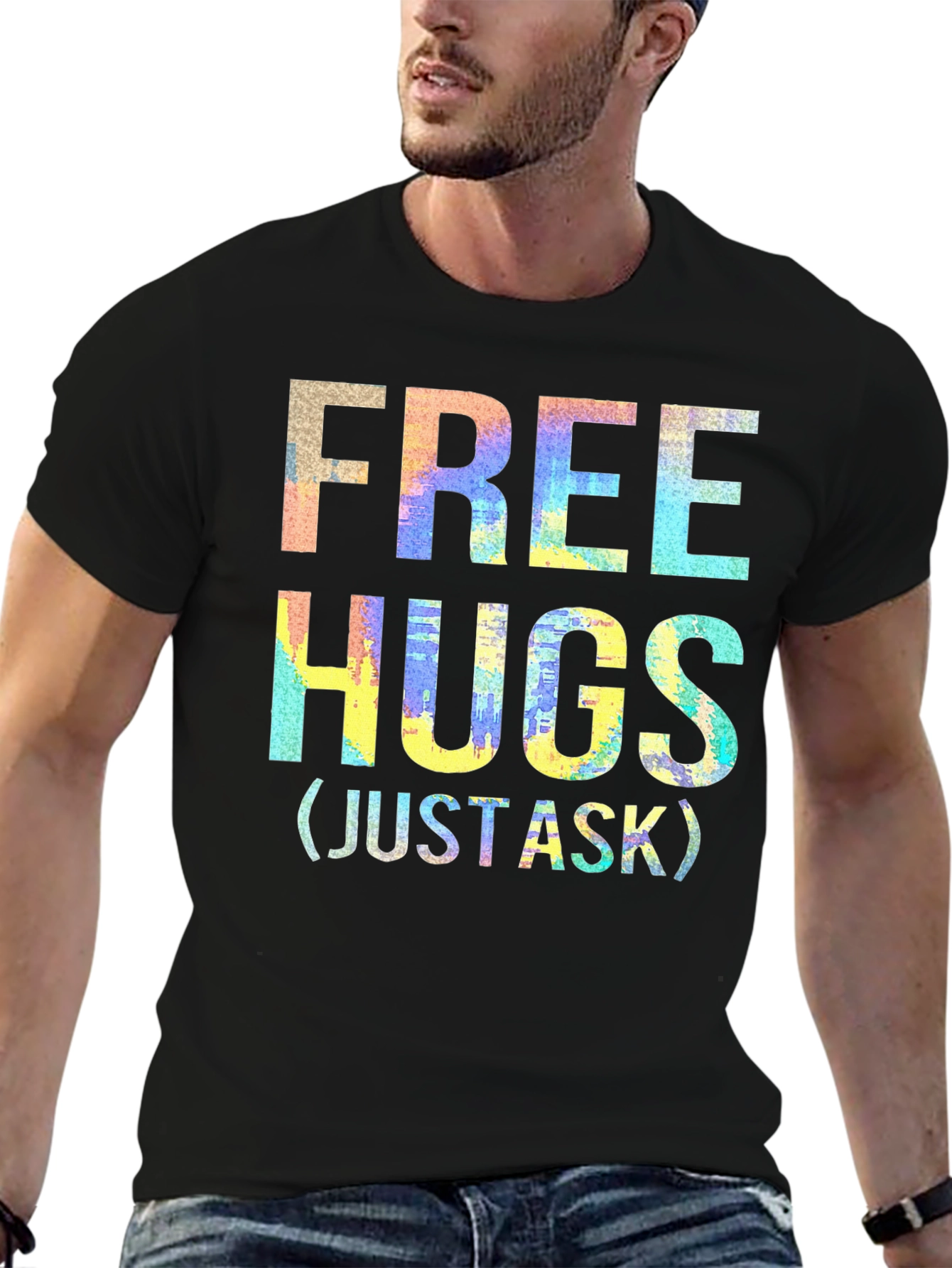 Free Hugs Graphic T-Shirt - Just Ask!