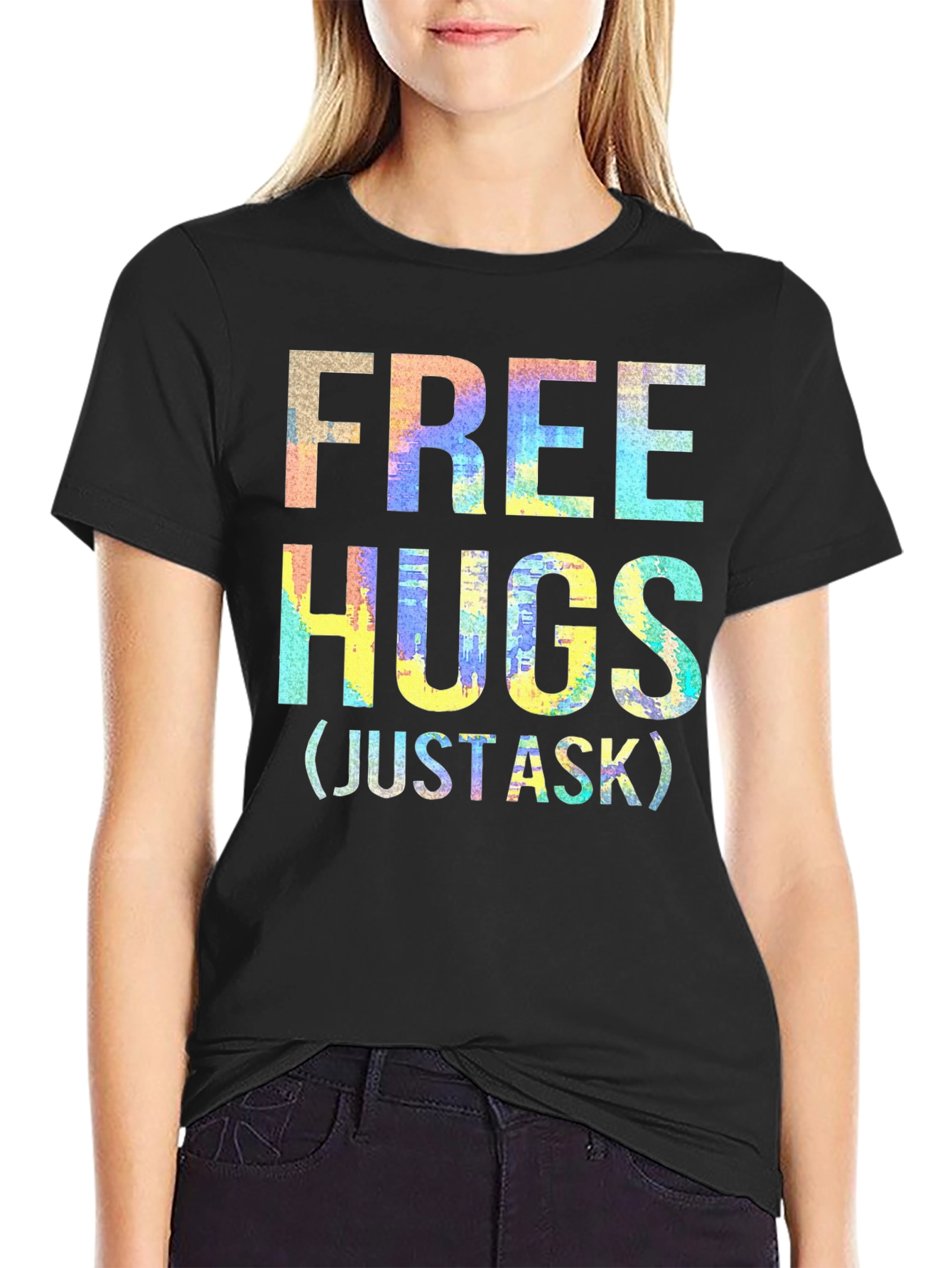 Free Hugs Graphic T-Shirt - Just Ask!