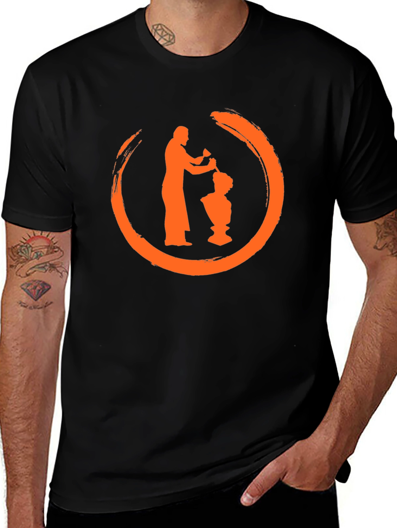 Sculptor Silhouette Graphic Tee - Mens Black T-Shirt