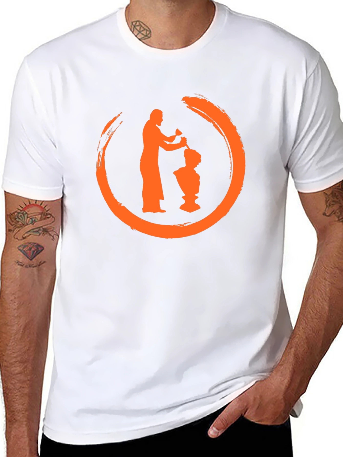Sculptor Silhouette Graphic Tee - Mens Black T-Shirt