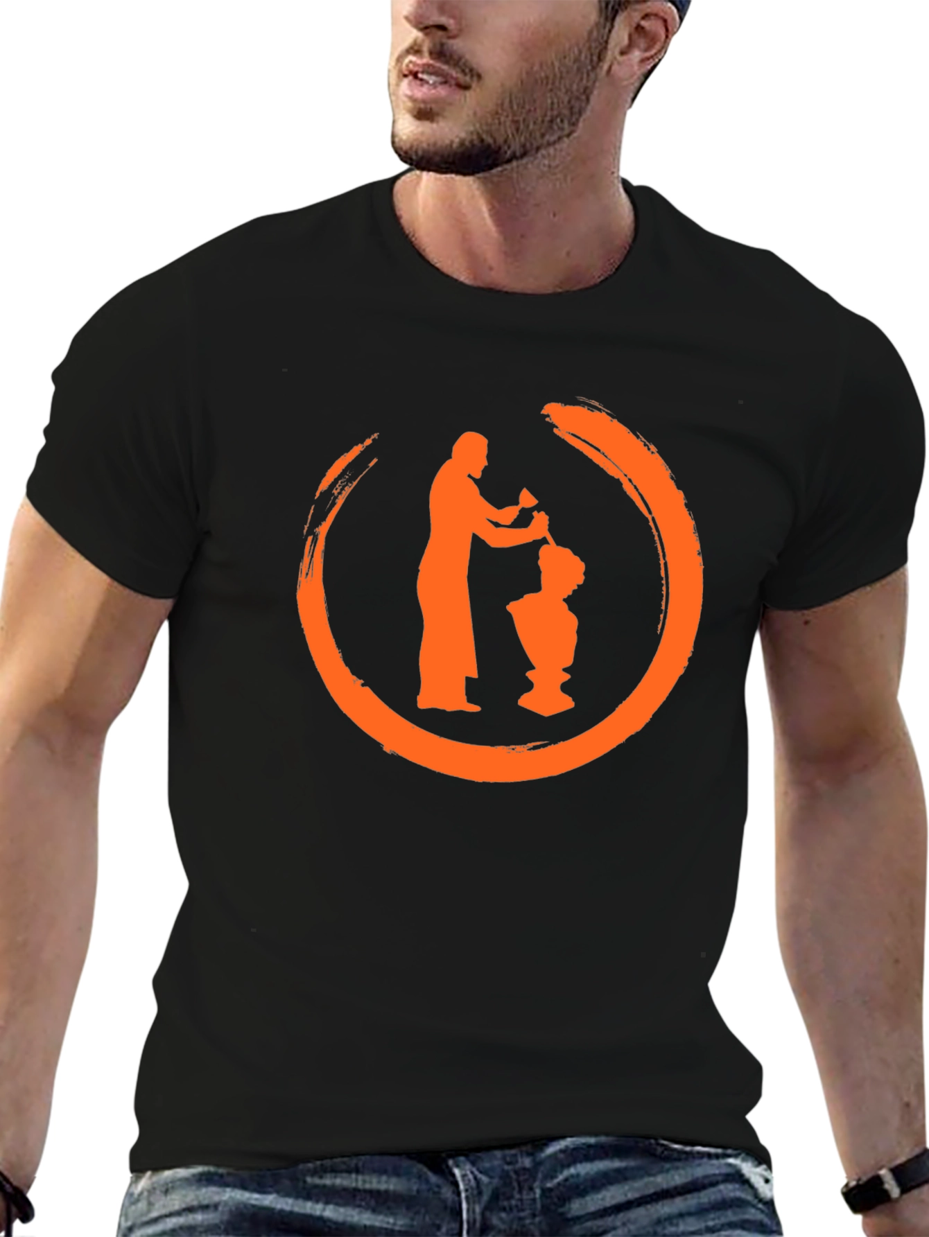 Sculptor Silhouette Graphic Tee - Mens Black T-Shirt