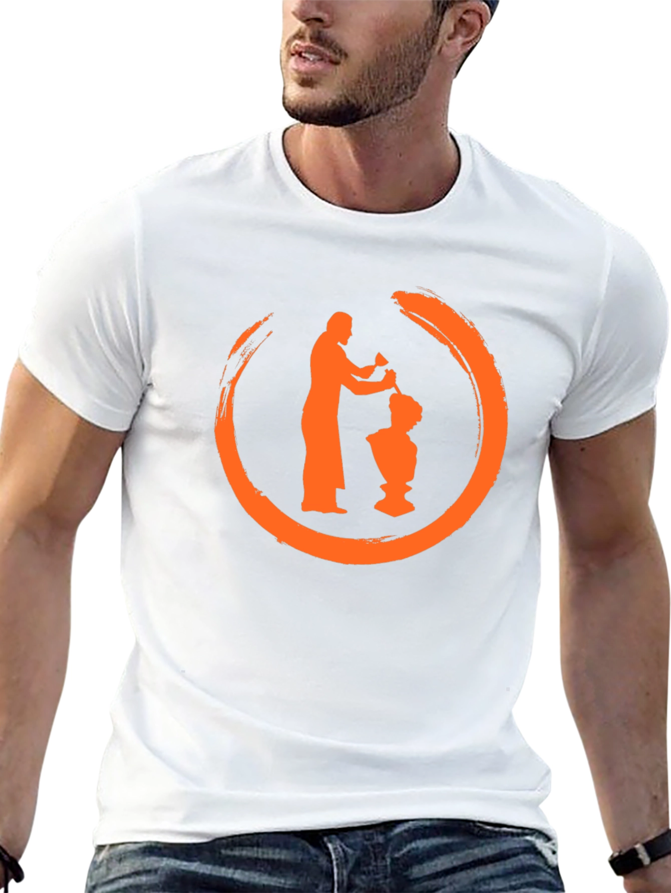 Sculptor Silhouette Graphic Tee - Mens Black T-Shirt