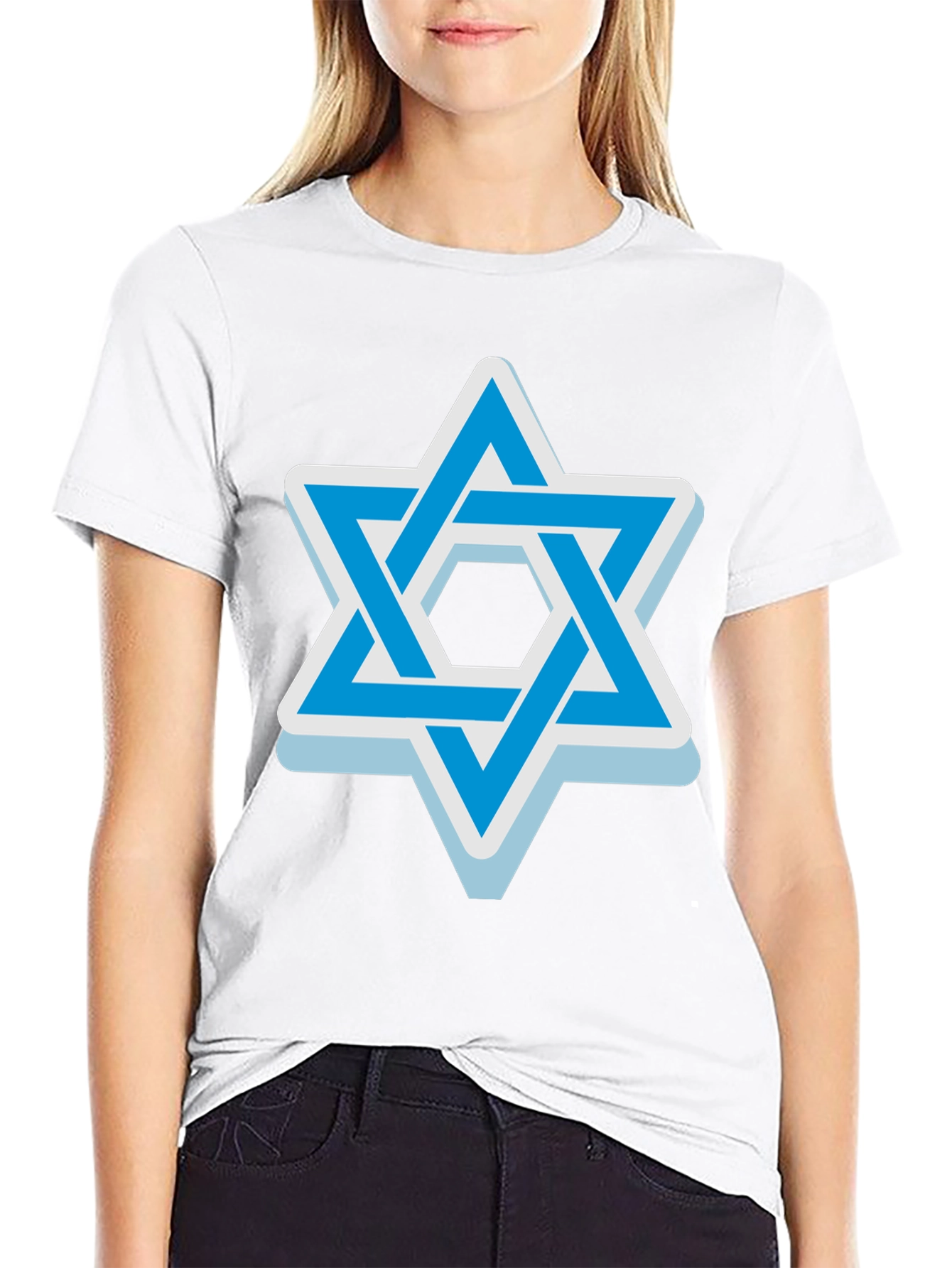 Star of David Graphic T-Shirt - Casual Black Tee