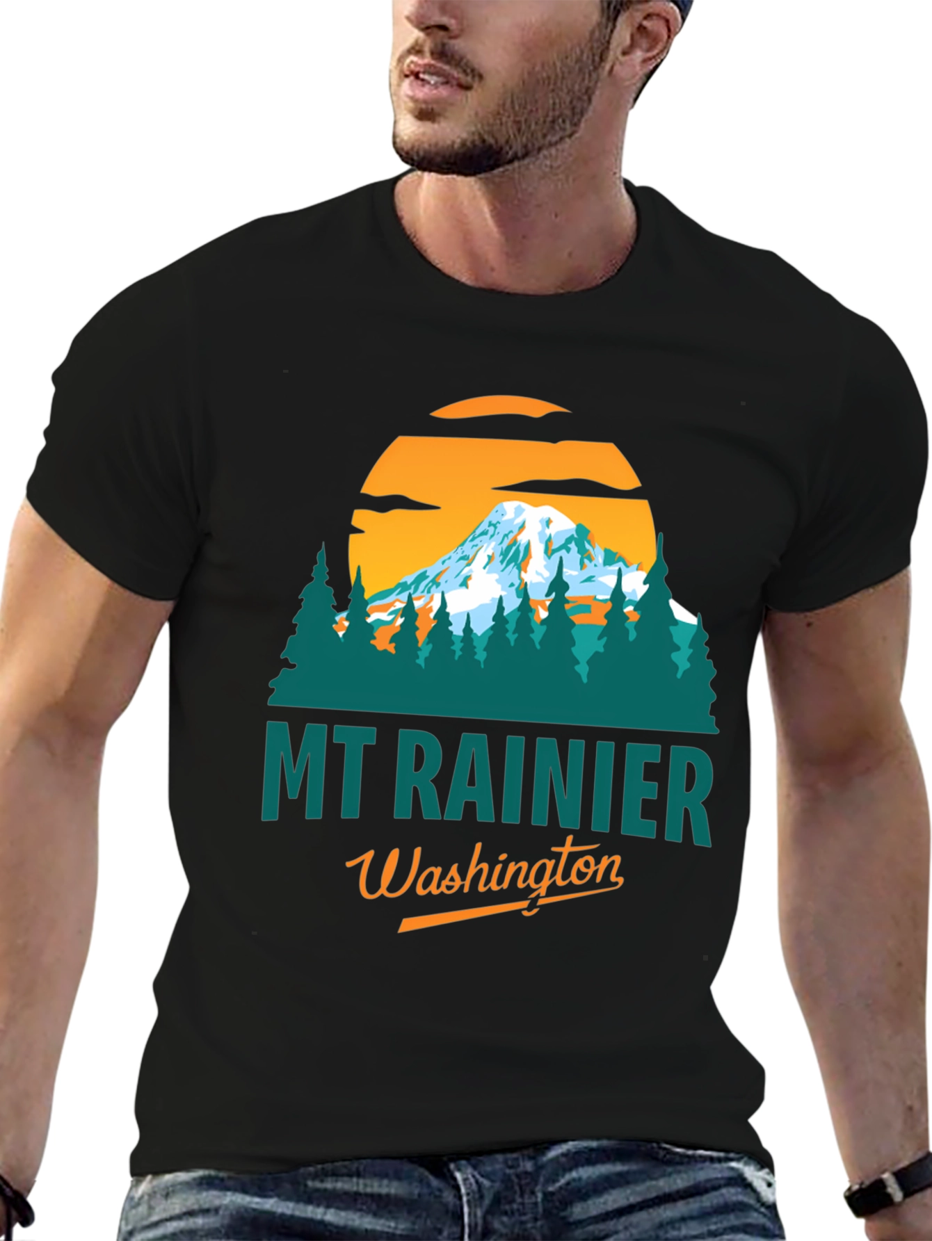 Mt. Rainier Washington Graphic Tee