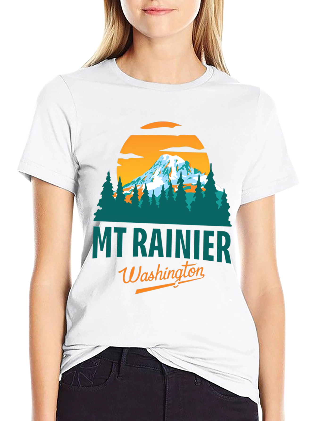 Mt. Rainier Washington Graphic Tee