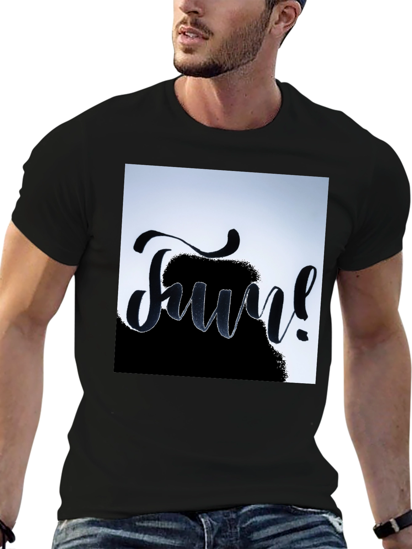 Fun! Black Graphic Tee