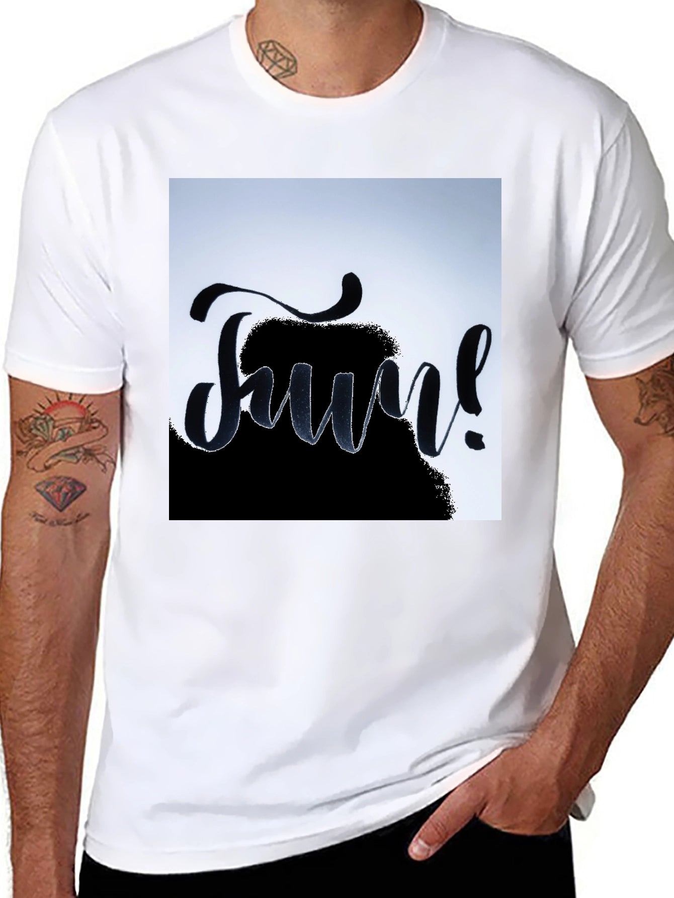 Fun! Black Graphic Tee