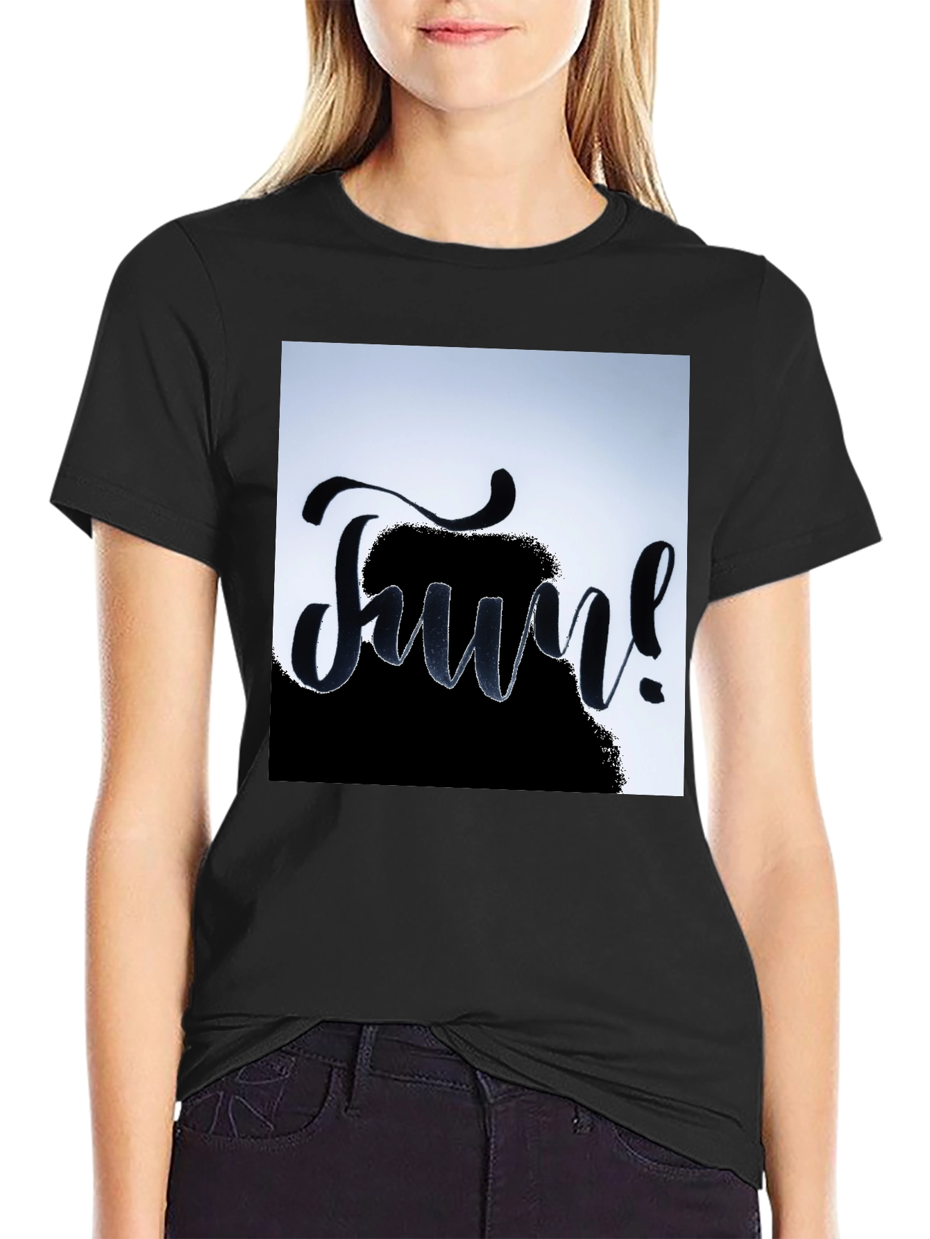 Fun! Black Graphic Tee