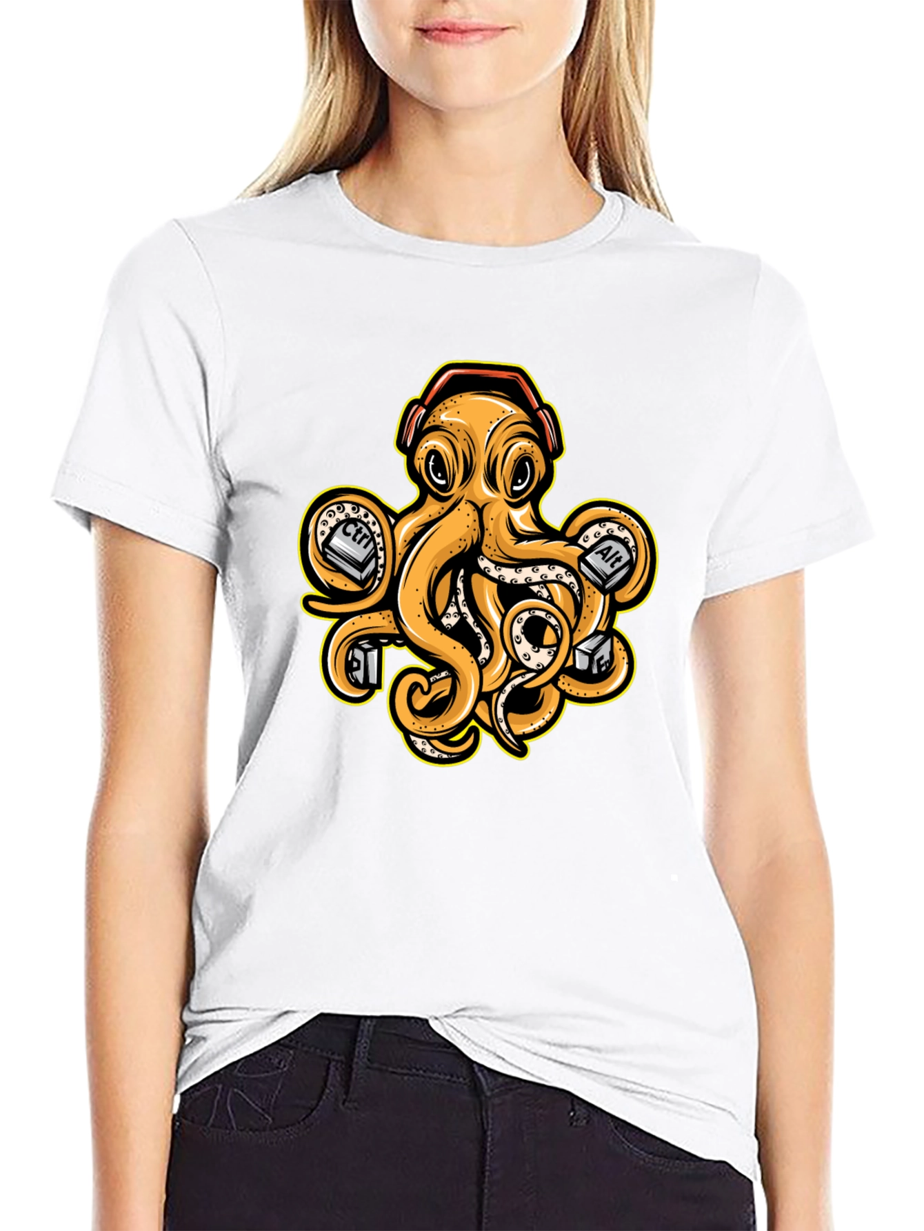 Tech Octopus Graphic Tee - Gamer Style