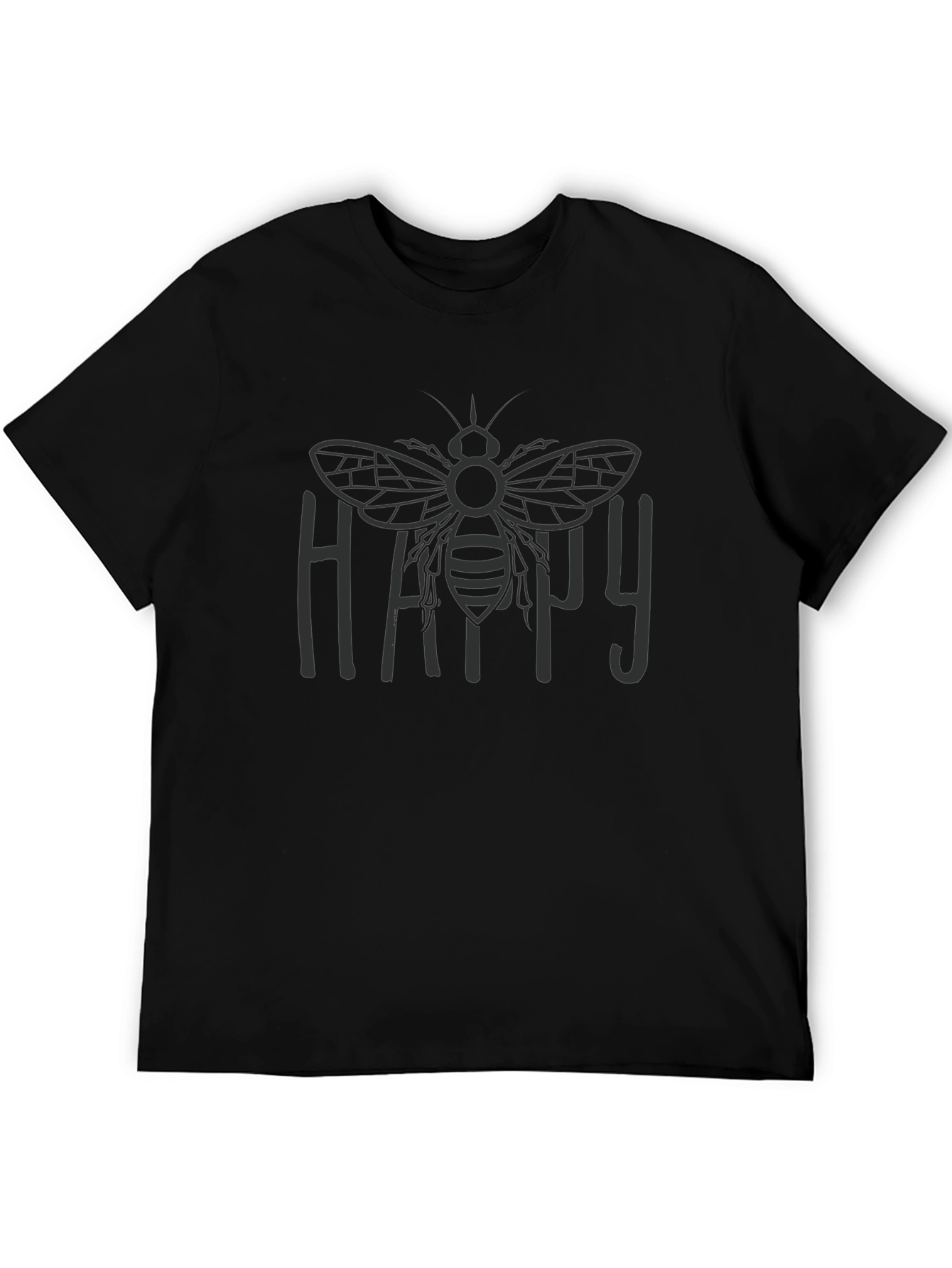 Happy Bee Graphic Tee - Stylish Comfort
