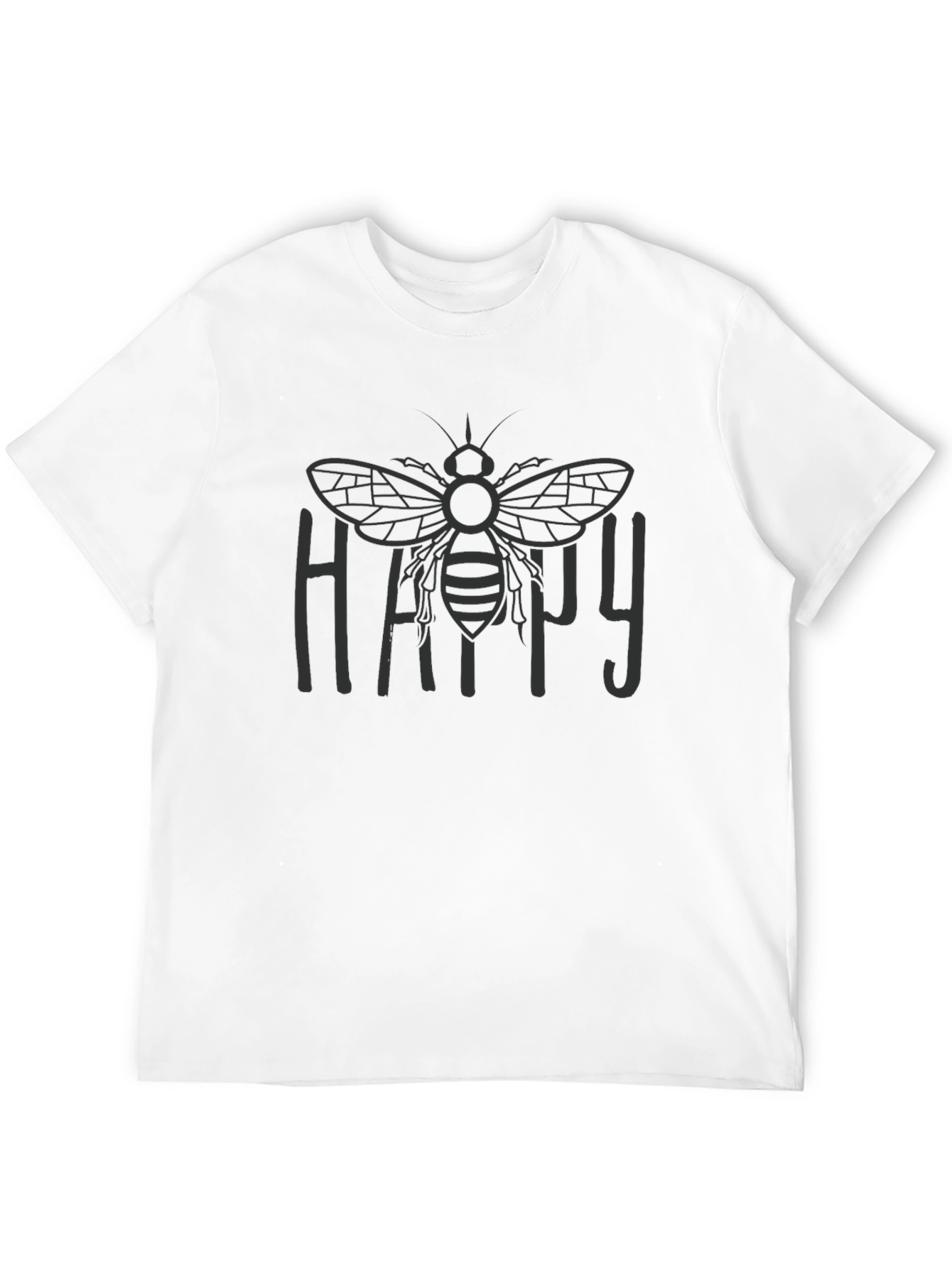 Happy Bee Graphic Tee - Stylish Comfort