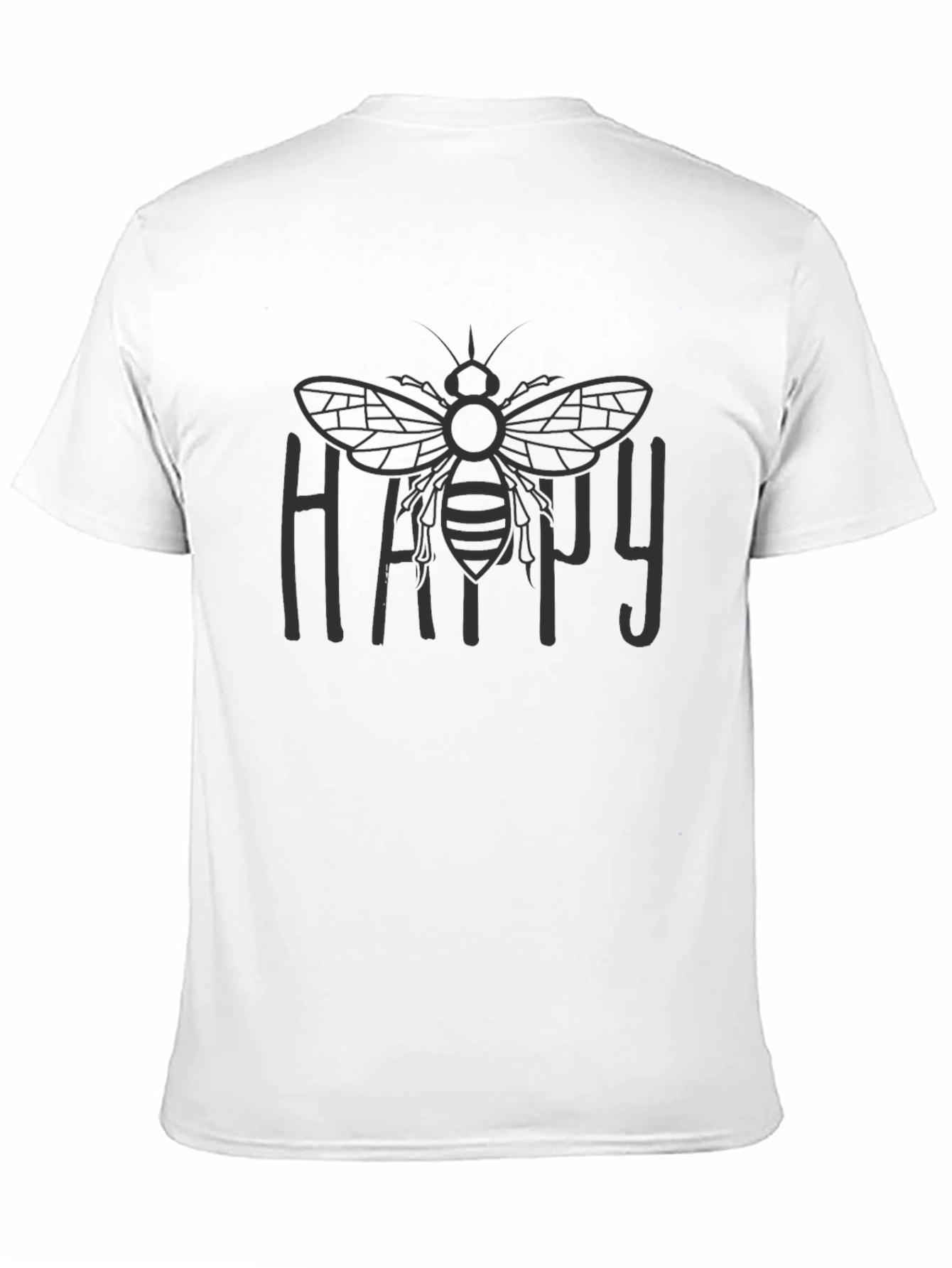 Happy Bee Graphic Tee - Stylish Comfort