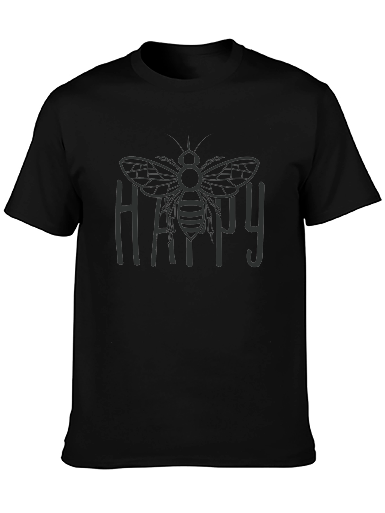 Happy Bee Graphic Tee - Stylish Comfort
