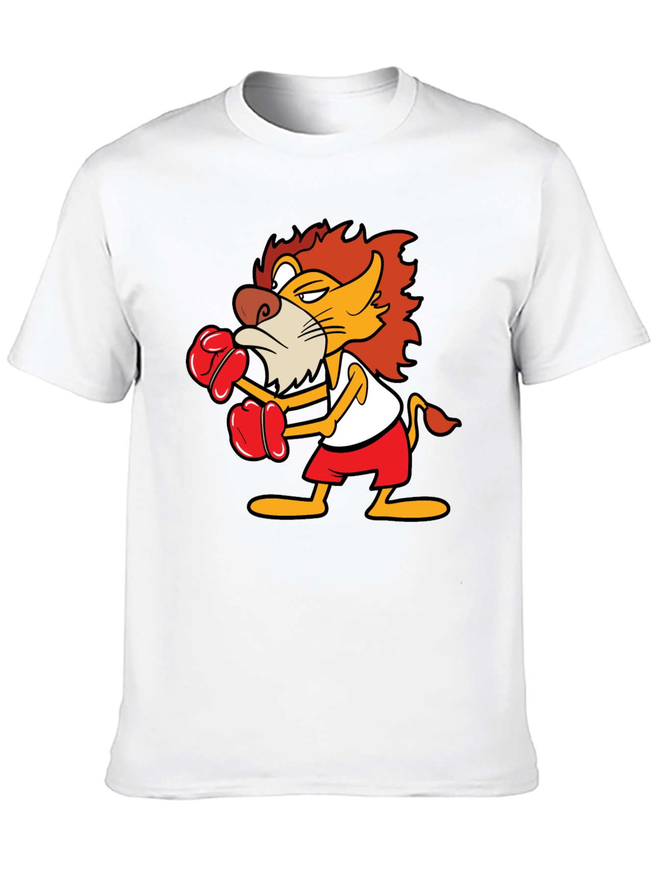 Boxing Lion Graphic Tee - Black T-Shirt