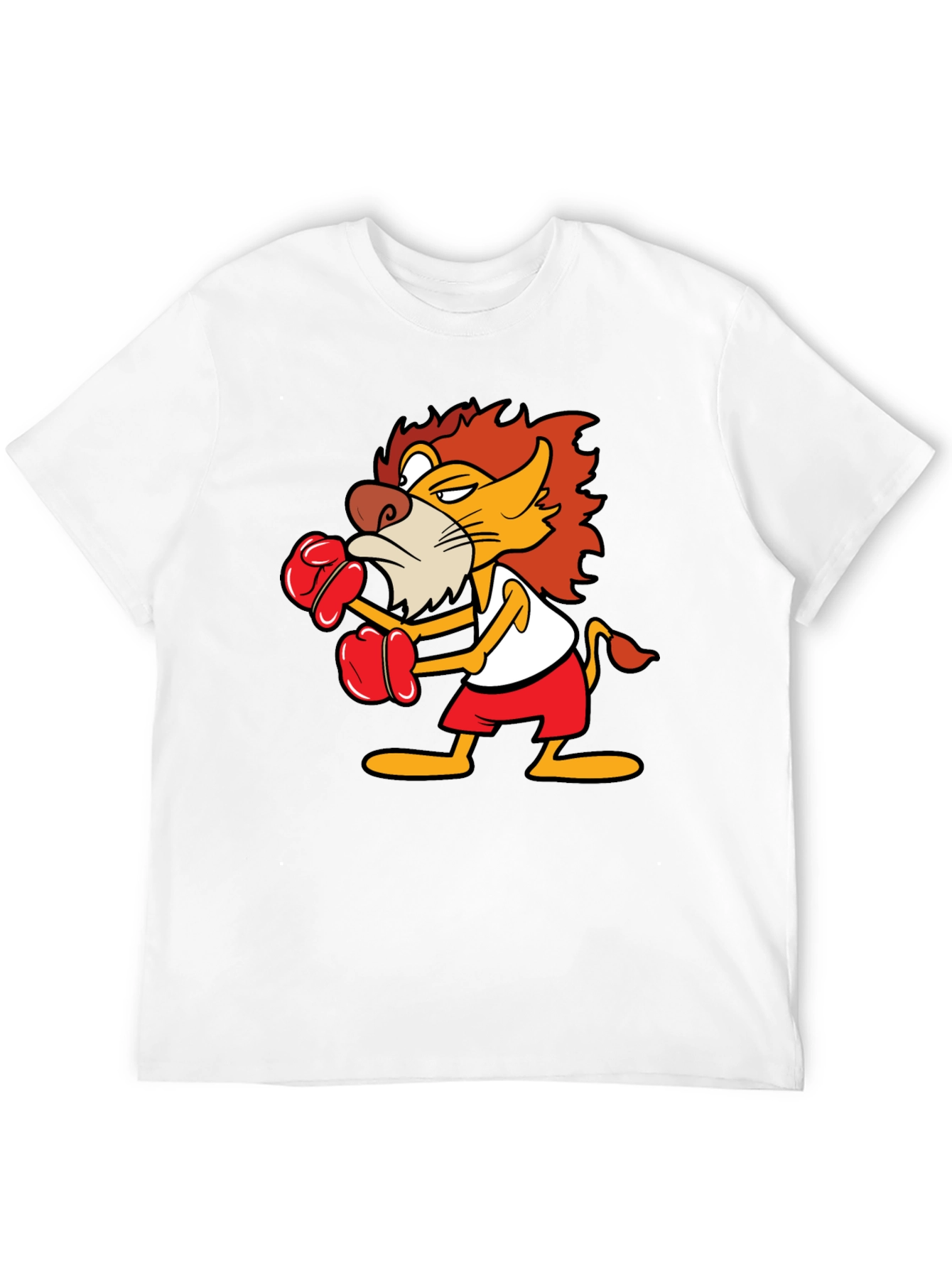 Boxing Lion Graphic Tee - Black T-Shirt