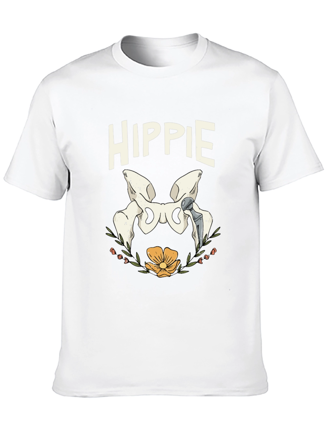 Hippie Hip Replacement Humor T-Shirt
