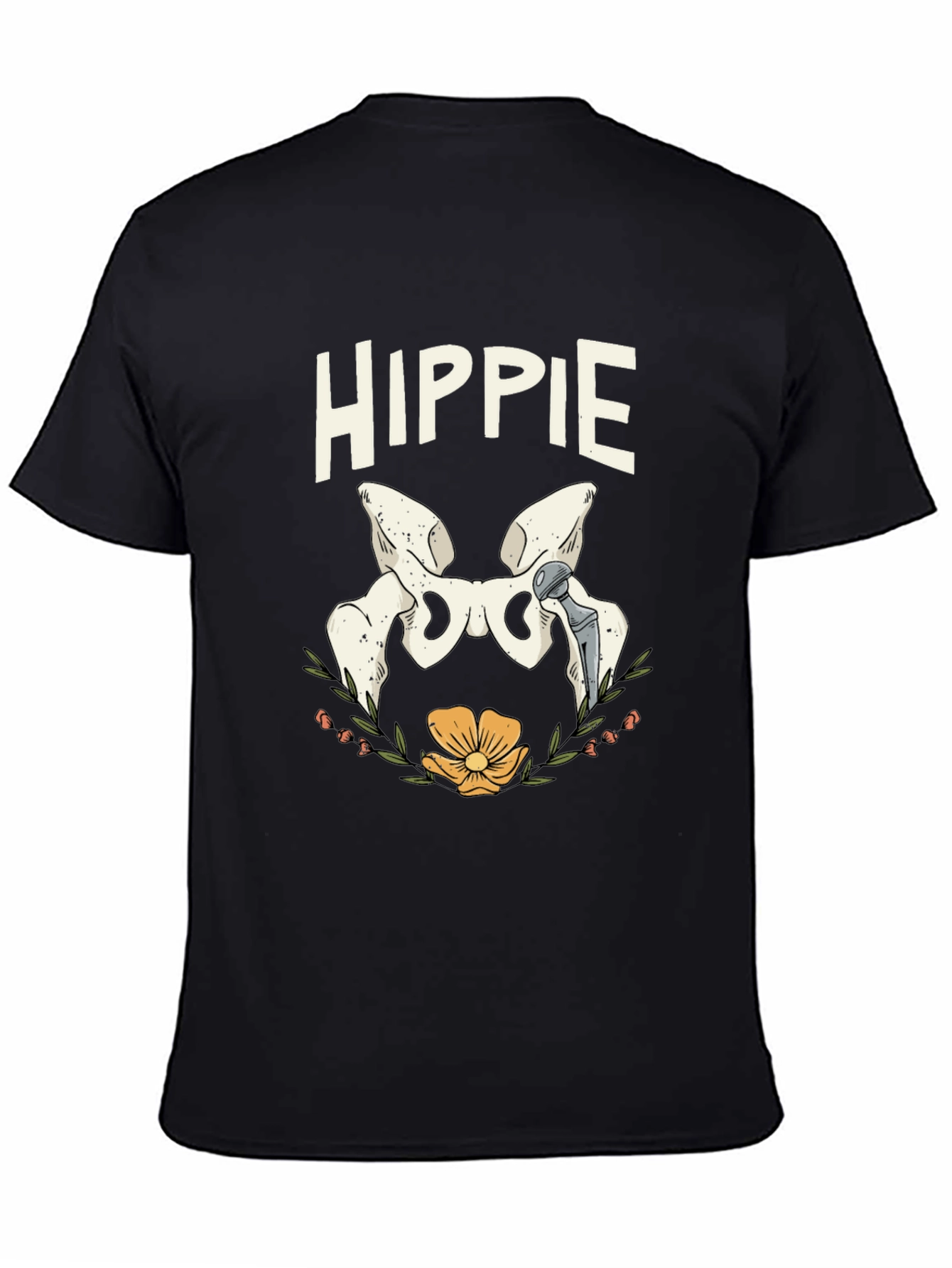 Hippie Hip Replacement Humor T-Shirt