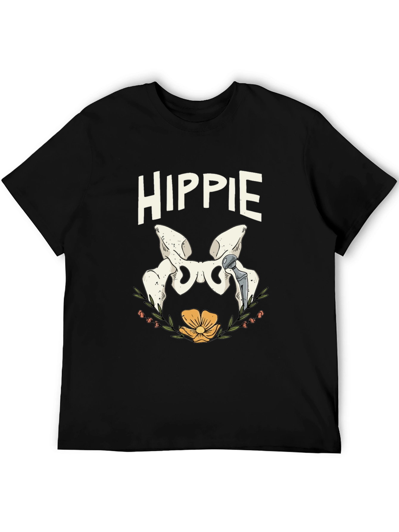 Hippie Hip Replacement Humor T-Shirt