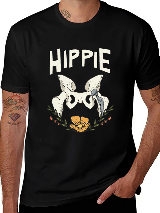 Hippie Hip Replacement Humor T-Shirt