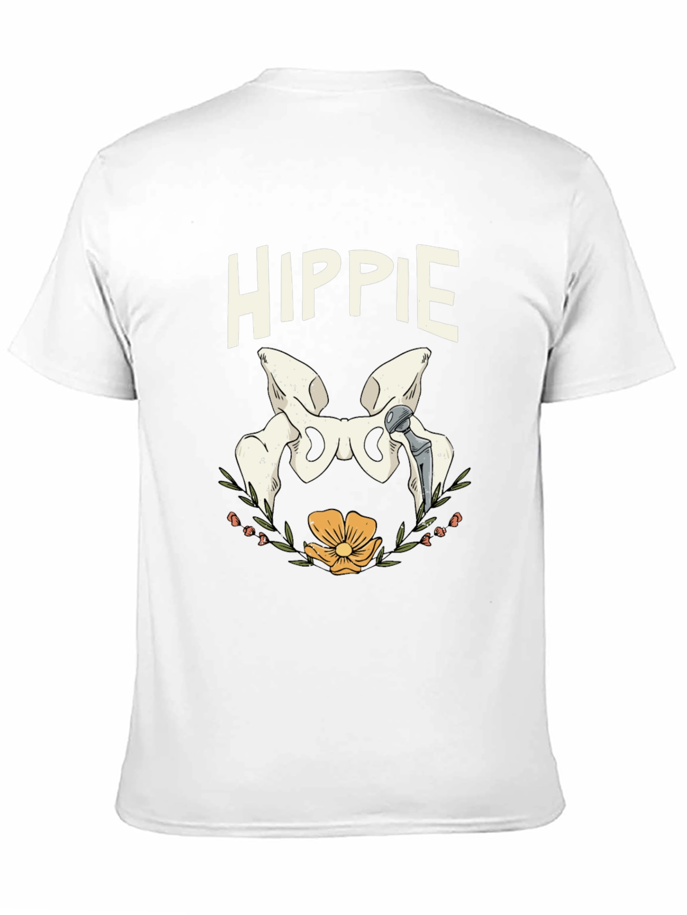 Hippie Hip Replacement Humor T-Shirt