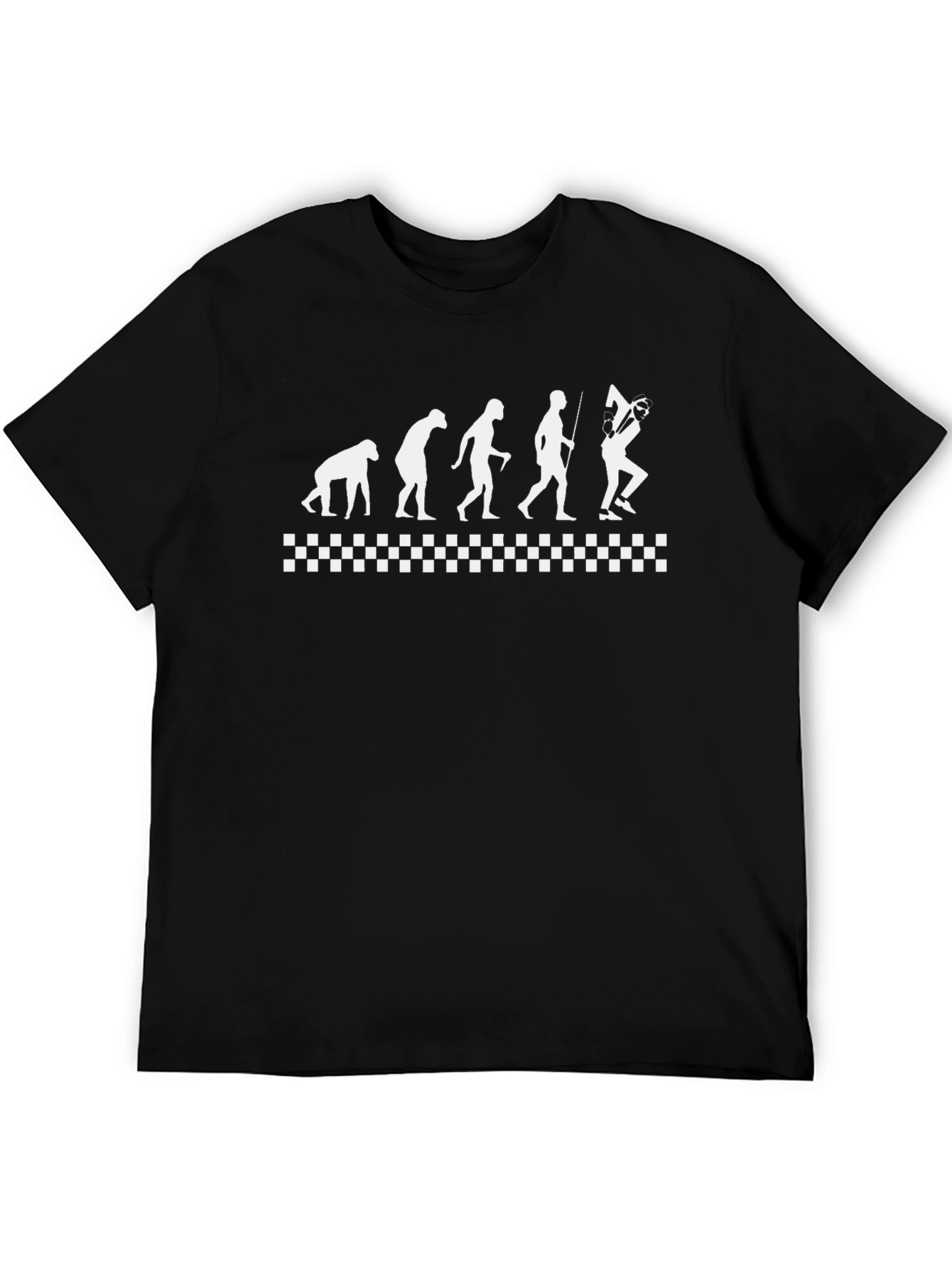 Evolution of the Hockey Player Black T-Shirt
