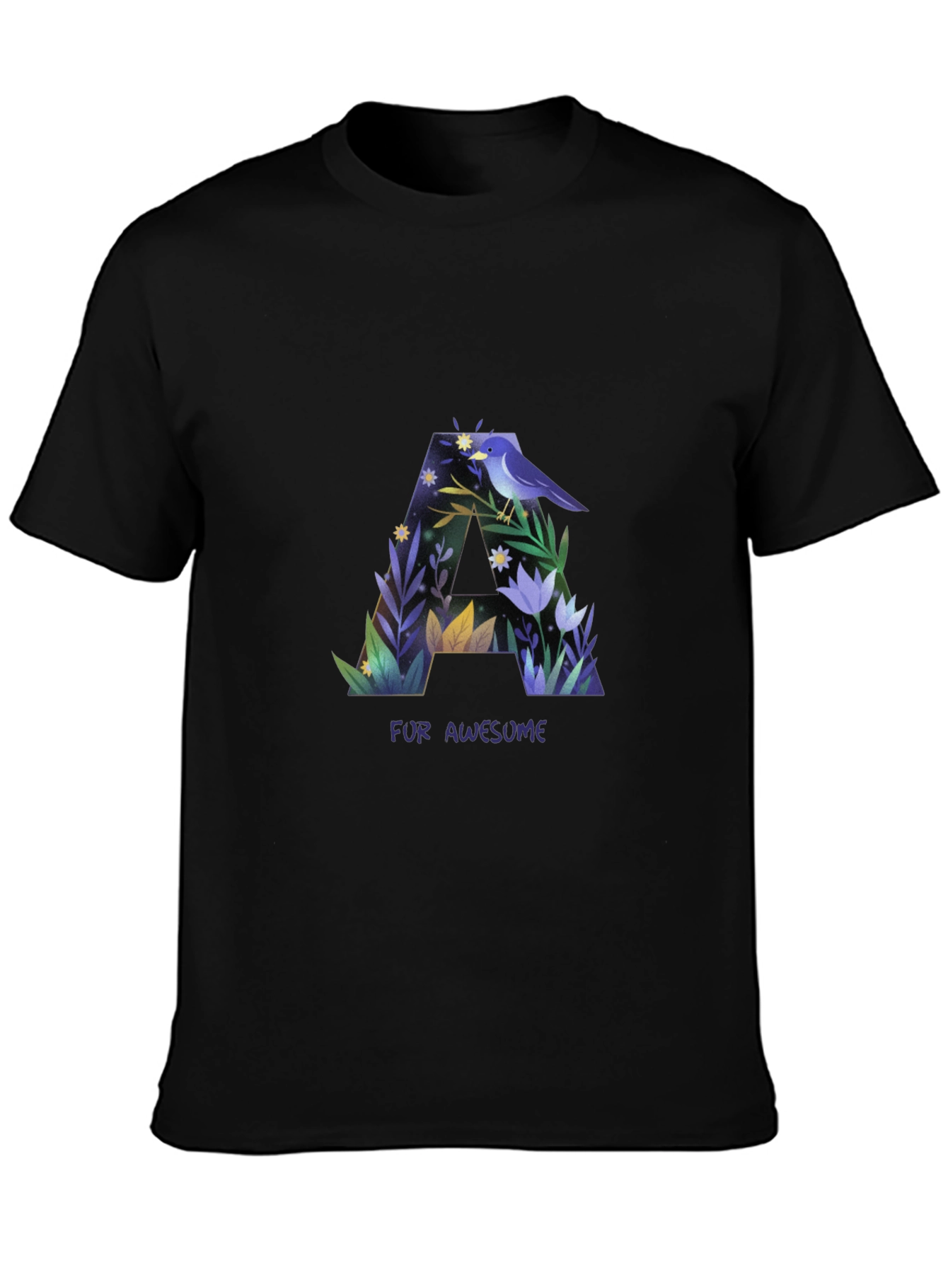 Awesome Letter A Graphic T-Shirt