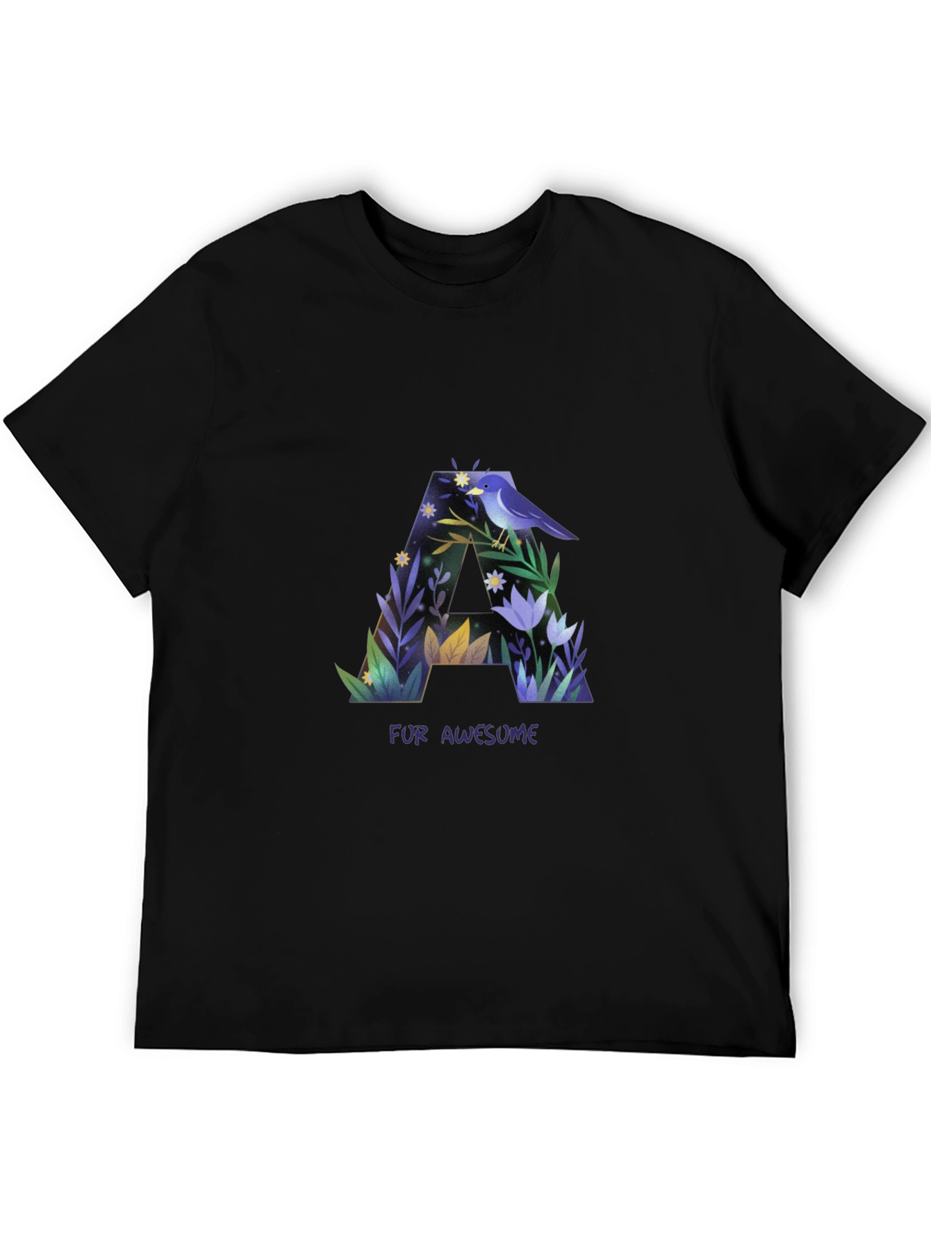 Awesome Letter A Graphic T-Shirt
