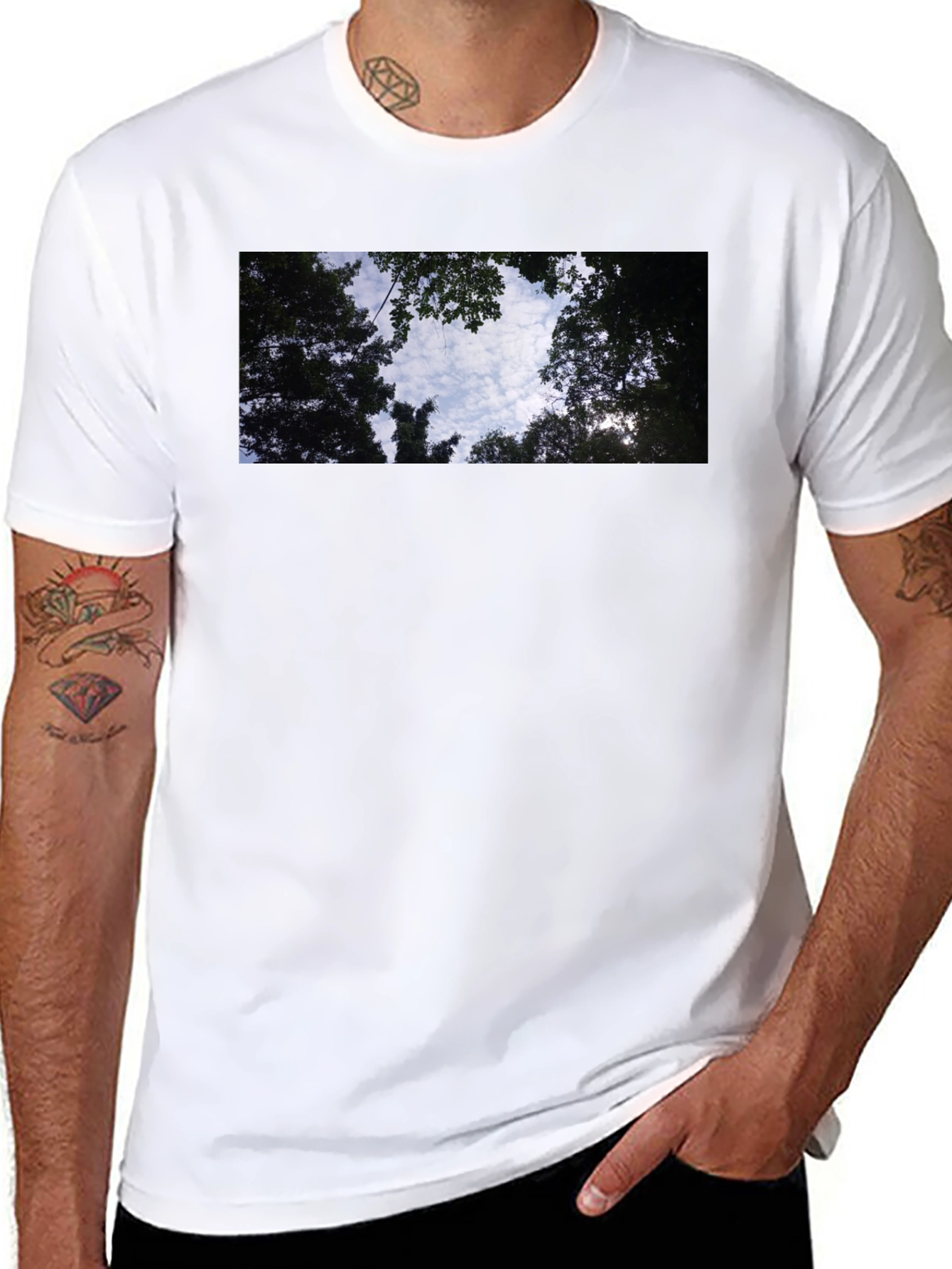 Sky Through Trees Graphic Tee