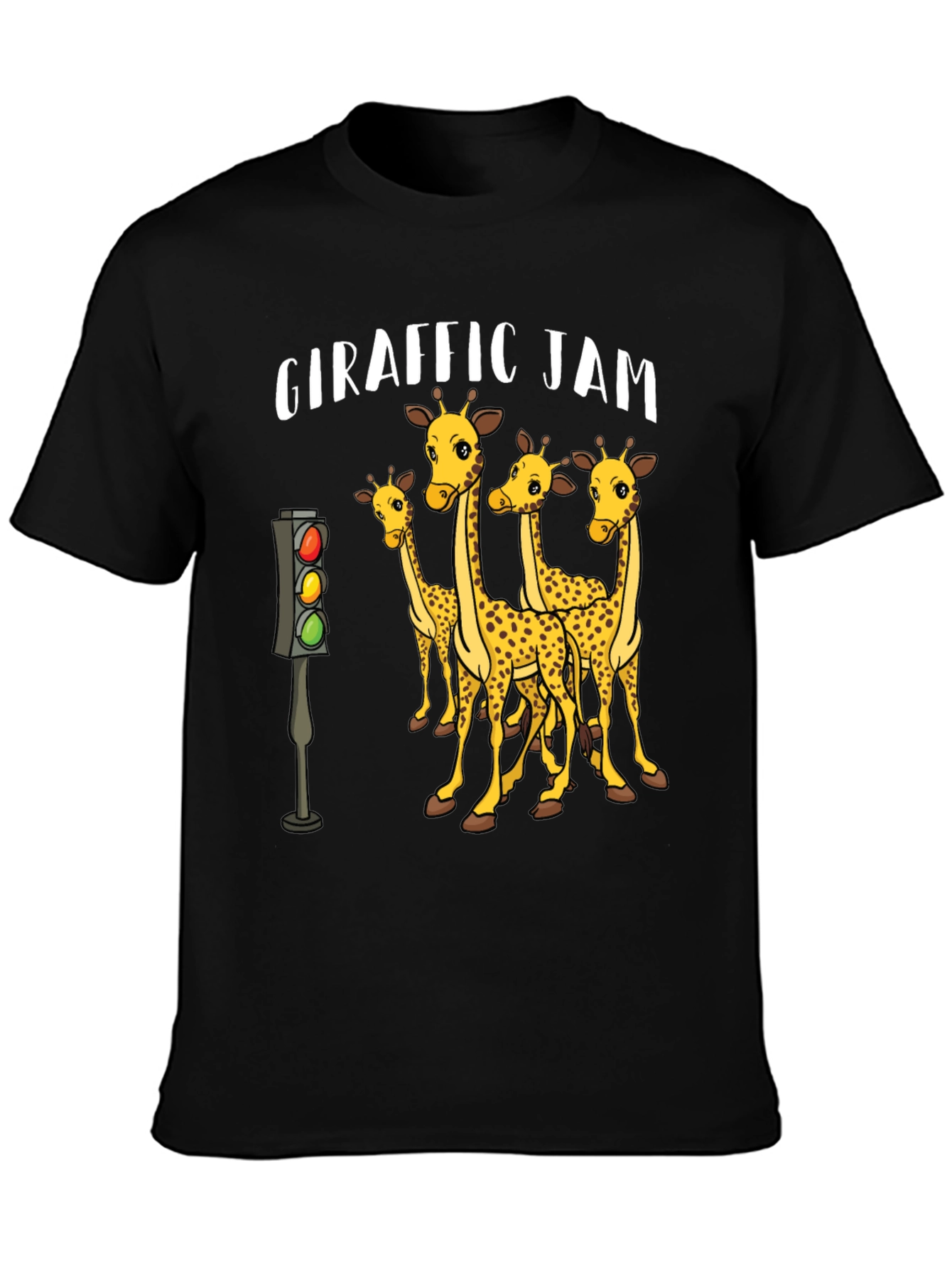Giraffe Traffic Jam Graphic T-Shirt